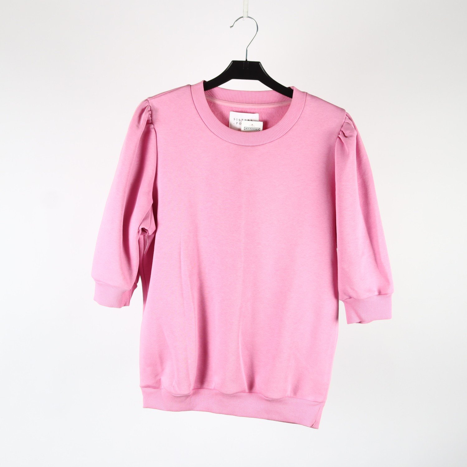 Sweatshirt, Sisters Point, rosa, puffärm, stl. L