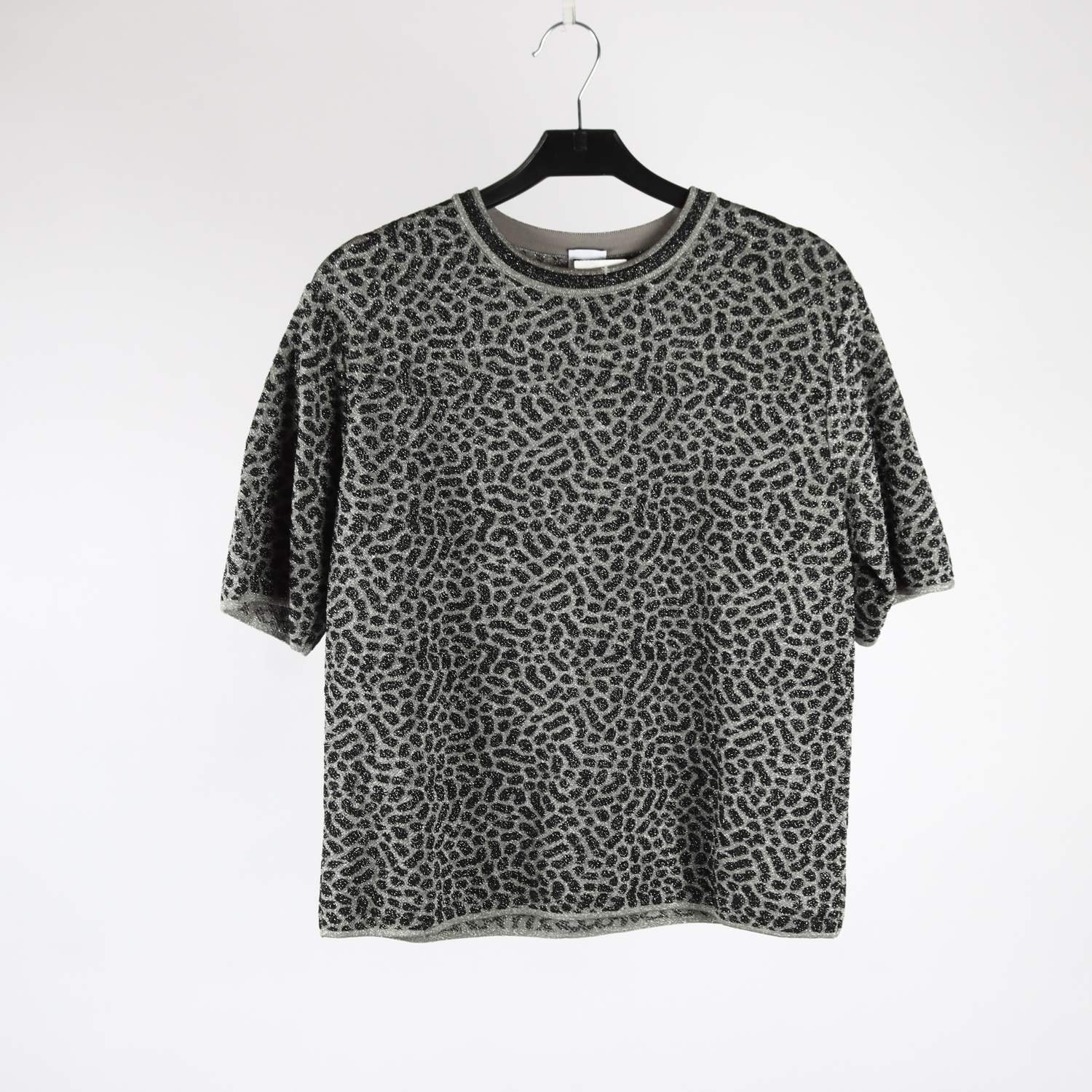 Tröja, Missoni, svart, grå, mönstrad, stl ca. S/M