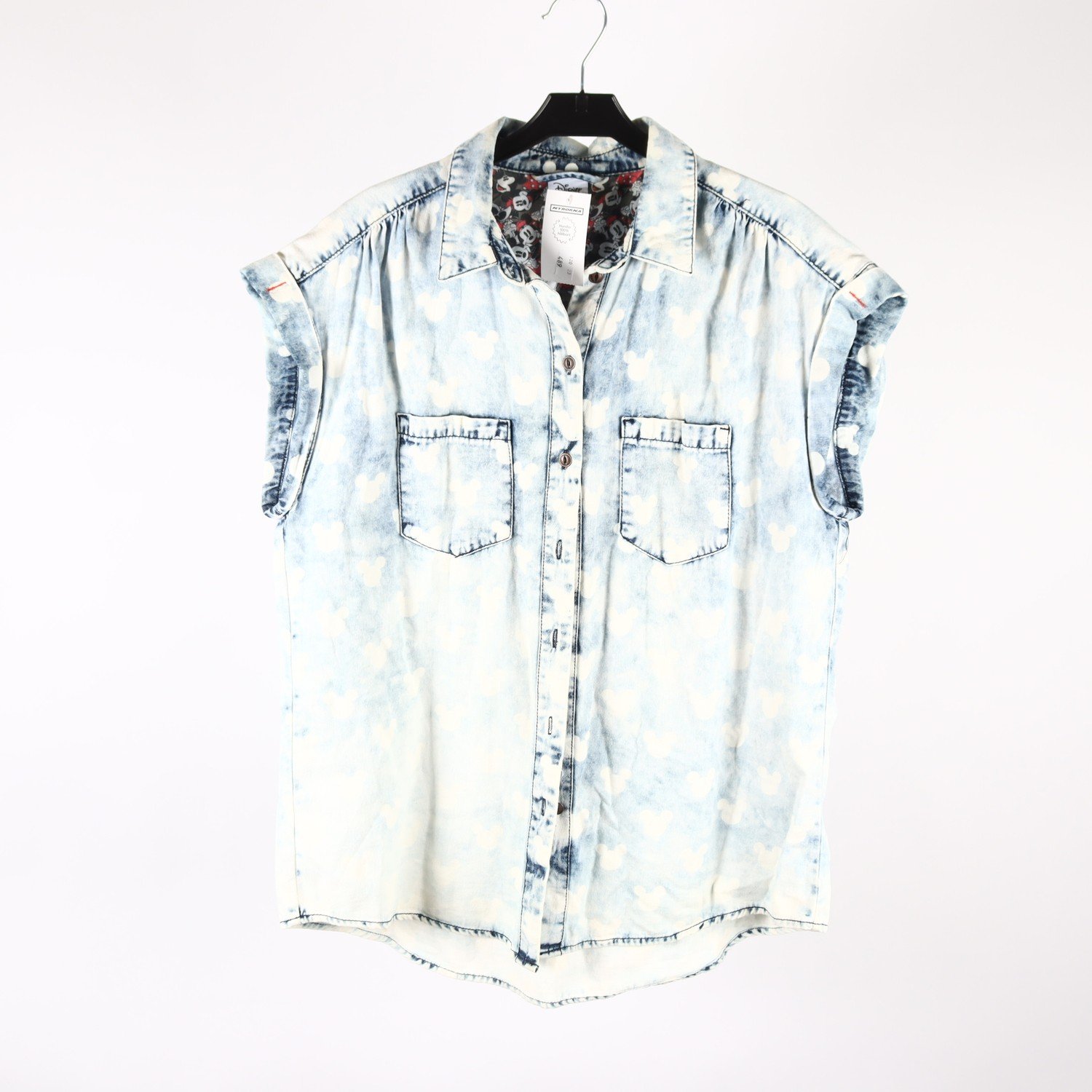 Blus, Disney, Musse Pigg, blå, jeans, stl. 42