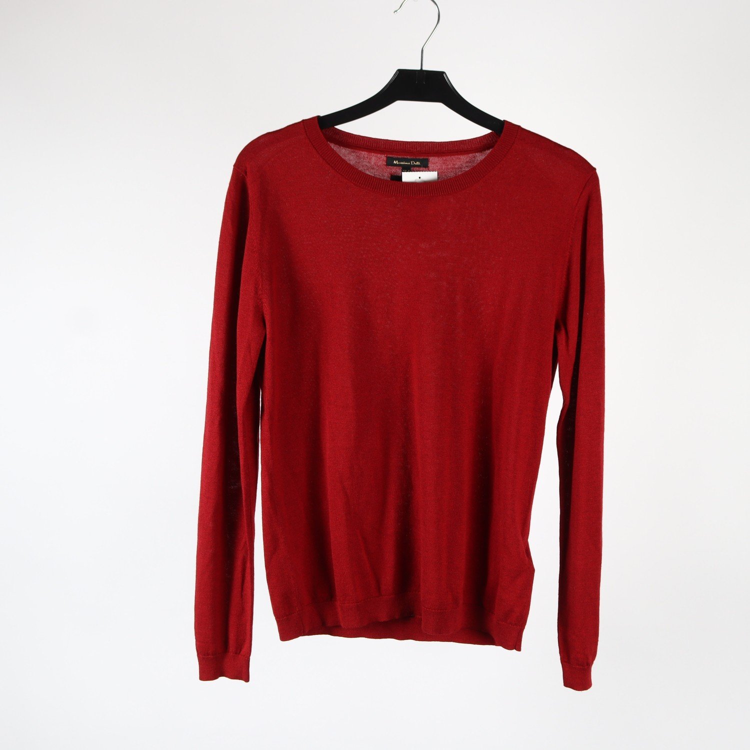 Tröja, Massimo Dutti, röd, ull, silke, stl. M