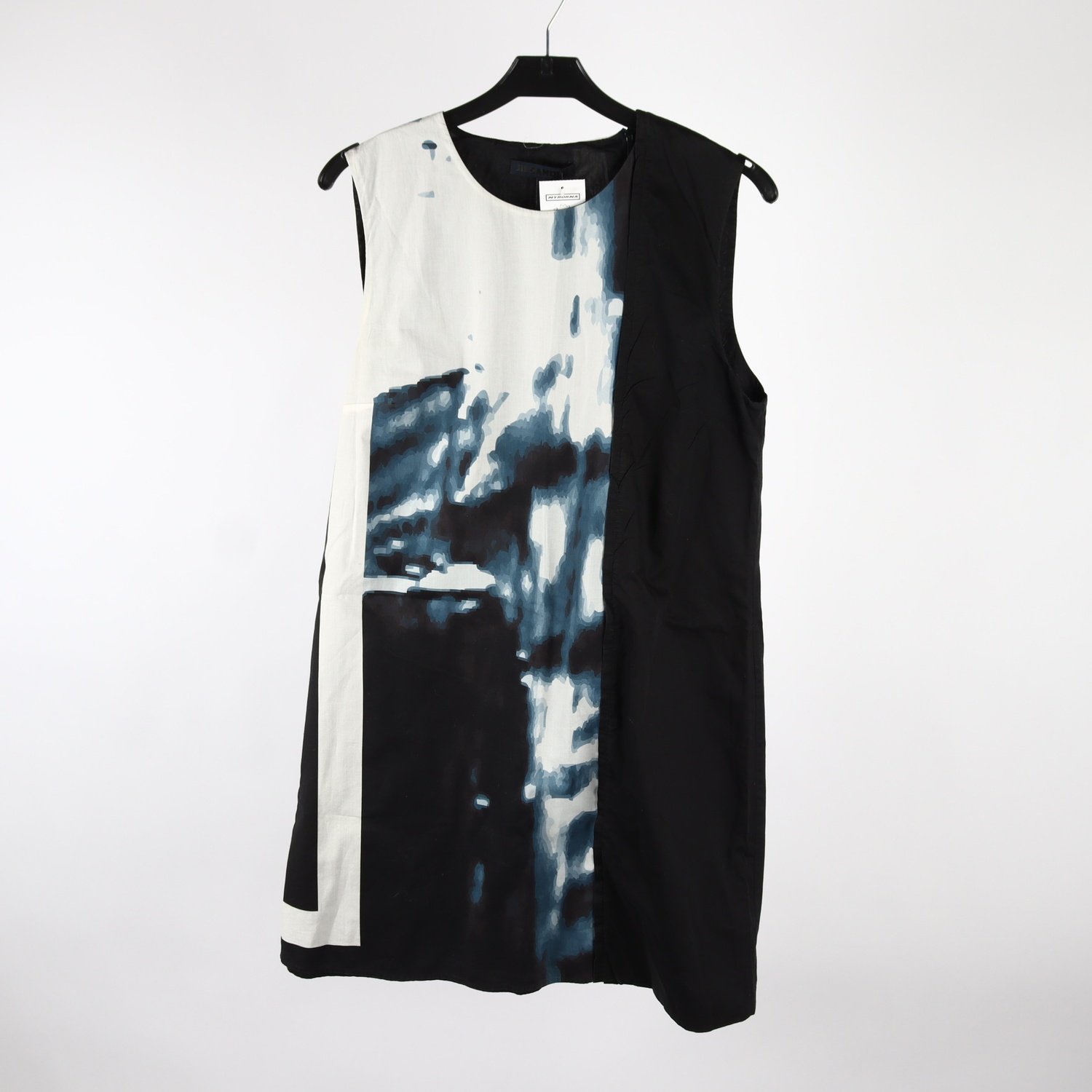 Klänning, Jil Sander, svart, blå, stl. 40