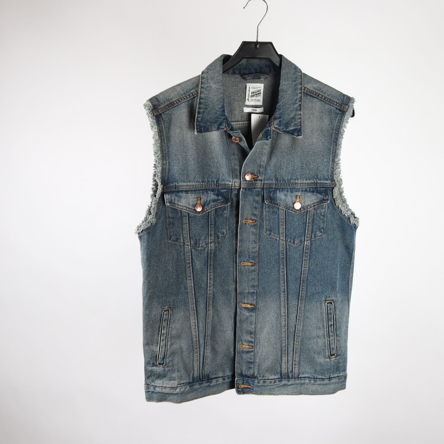 Jeansväst, Vailent Clothing, blå, stl. L