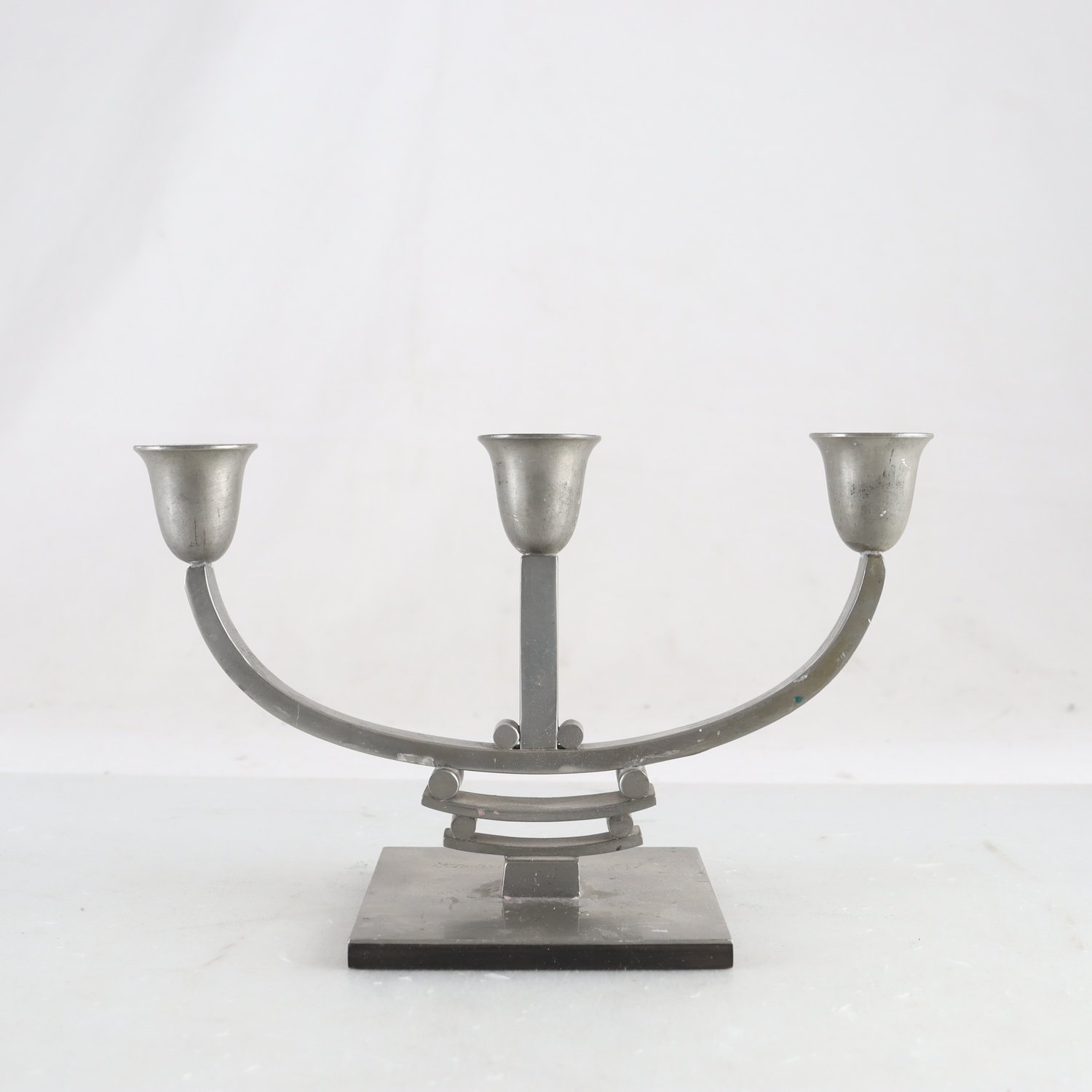 Kandelaber, tenn, art deco, 1930-tal