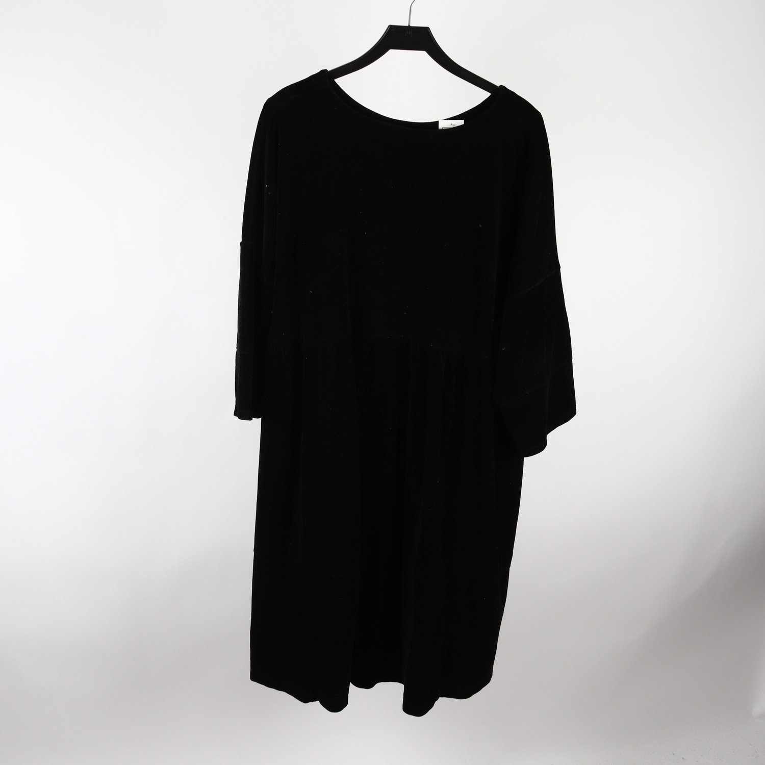 Klänning, Gudrun Sjödén, svart, plych, stl. ca. L/XXL