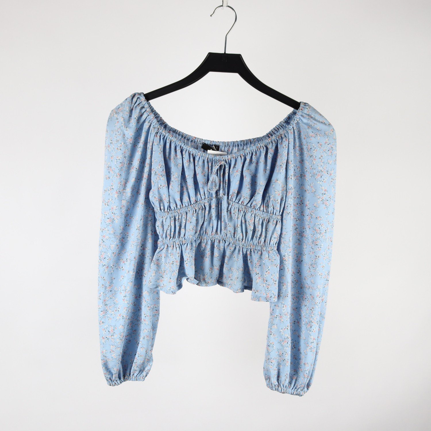 Blus, Bik Bok, blå, blommig, stl. S