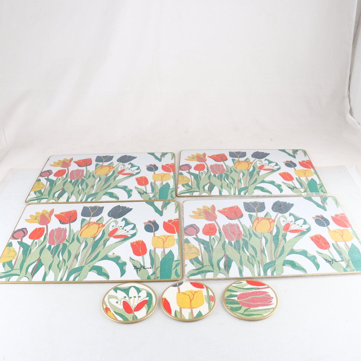 Underlägg, Tulpaner, Josef Frank, Firma Svenskt Tenn. Samfraktas ej.