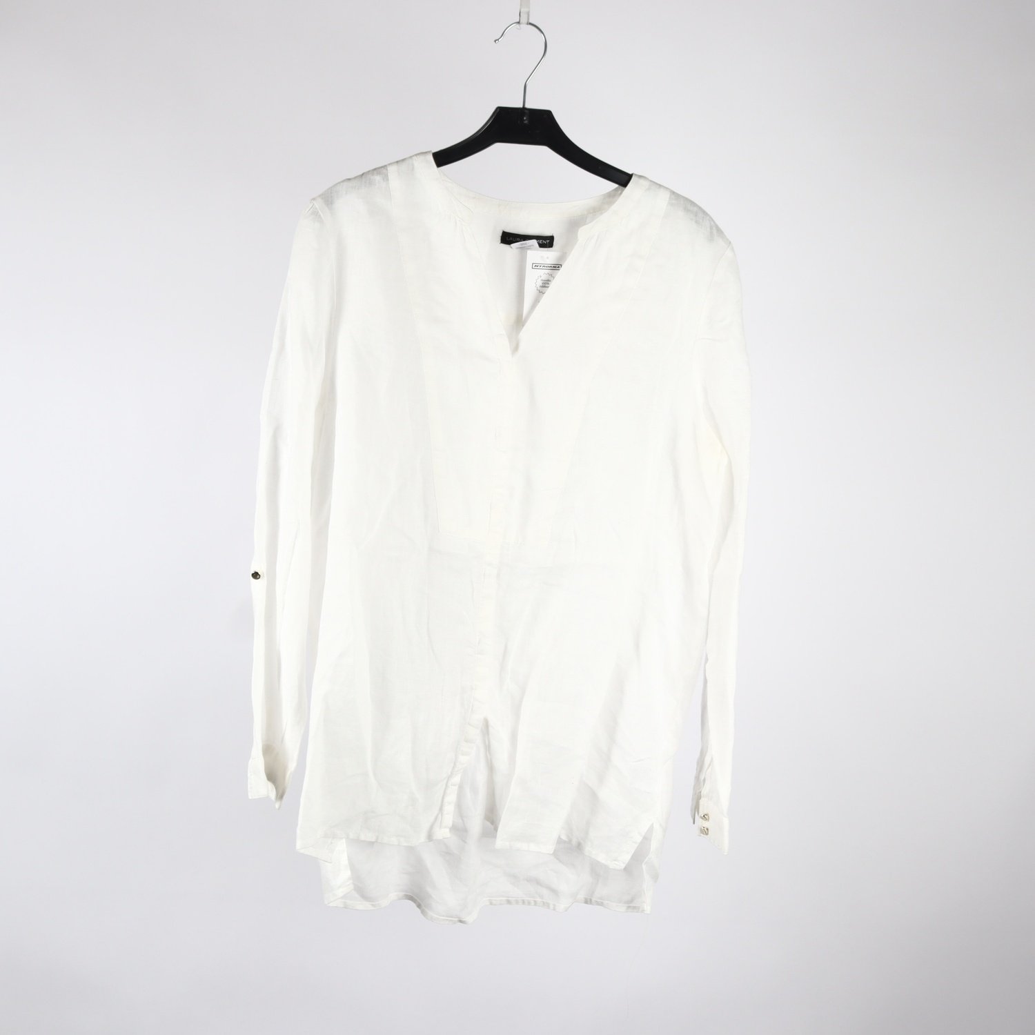 Blus, Laura Clement, vit, stl. 42