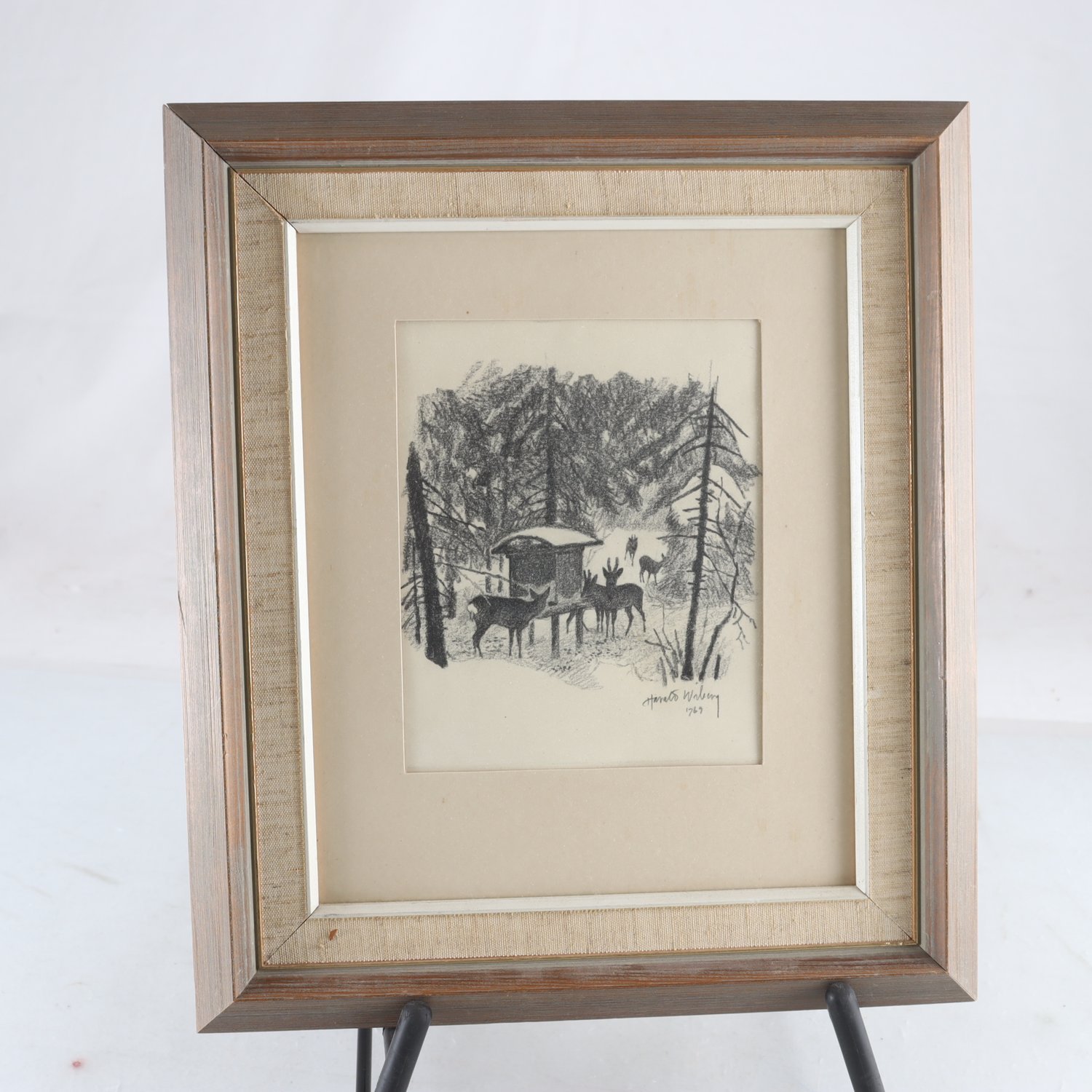 Teckning, Harald Wiberg, (1908-1986), signerad, 1969. Samfraktas ej.