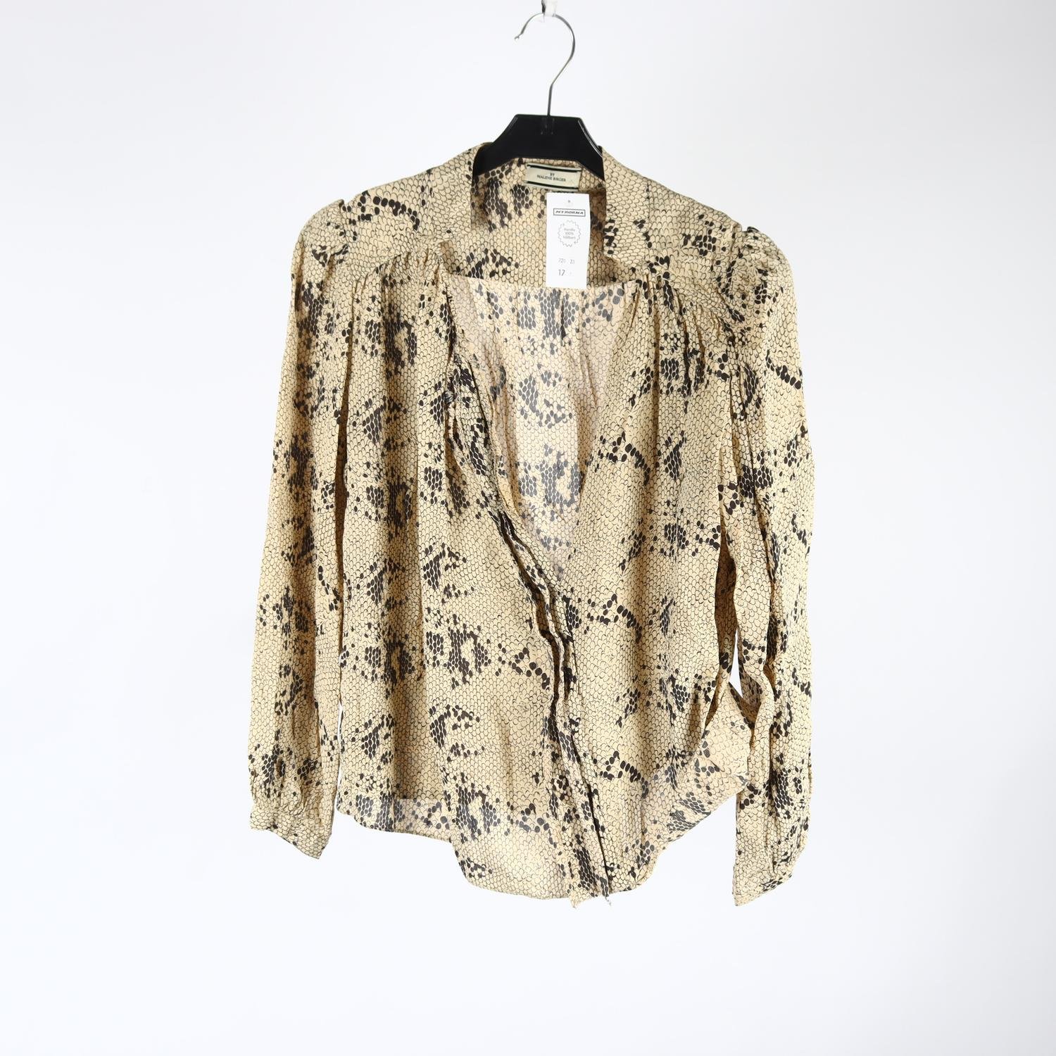 Blus, By Malene Birger, mönstrad, stl. 38