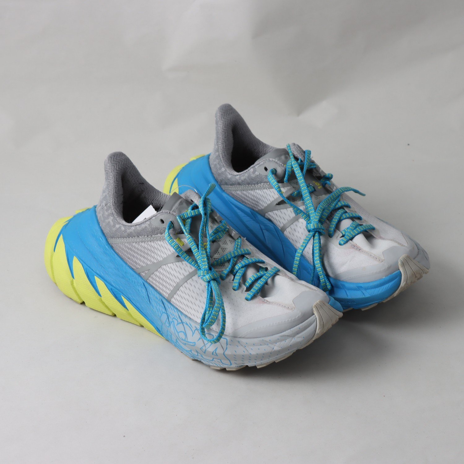 Sneakers, Hoka, Grå, blå, gul, stl. 38 2/3