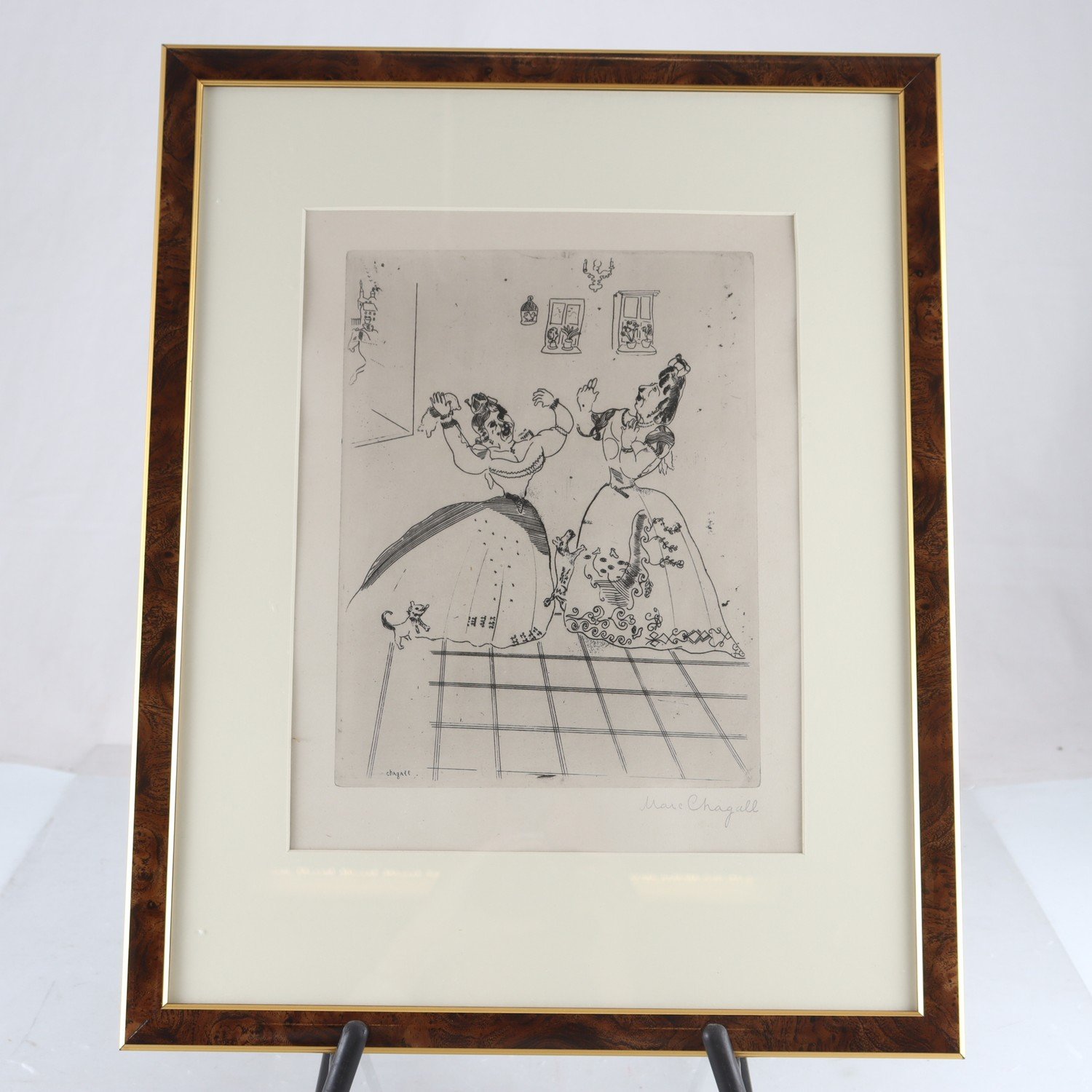 Litografi, Marc Chagall, signerad i trycket. Samfraktas ej.