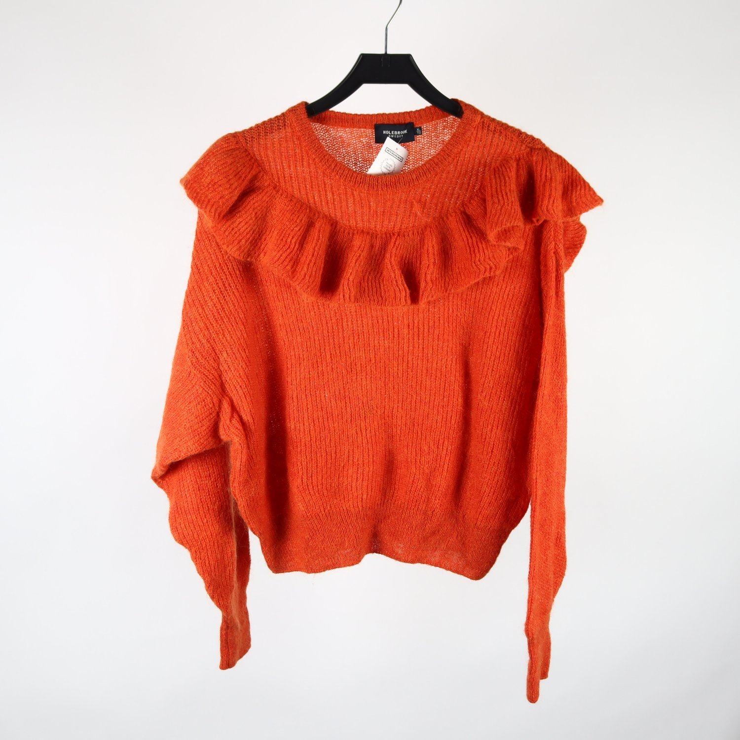 Tröja, Holebrook, orange, ull, kid mohair, stl. XL
