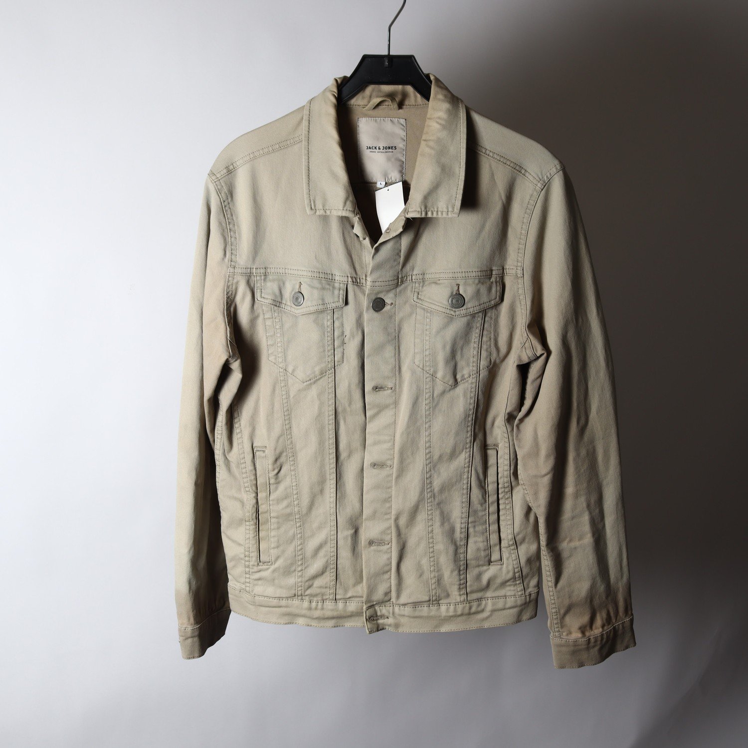 Jeansjacka, Jack & Jones, beige, stl. L