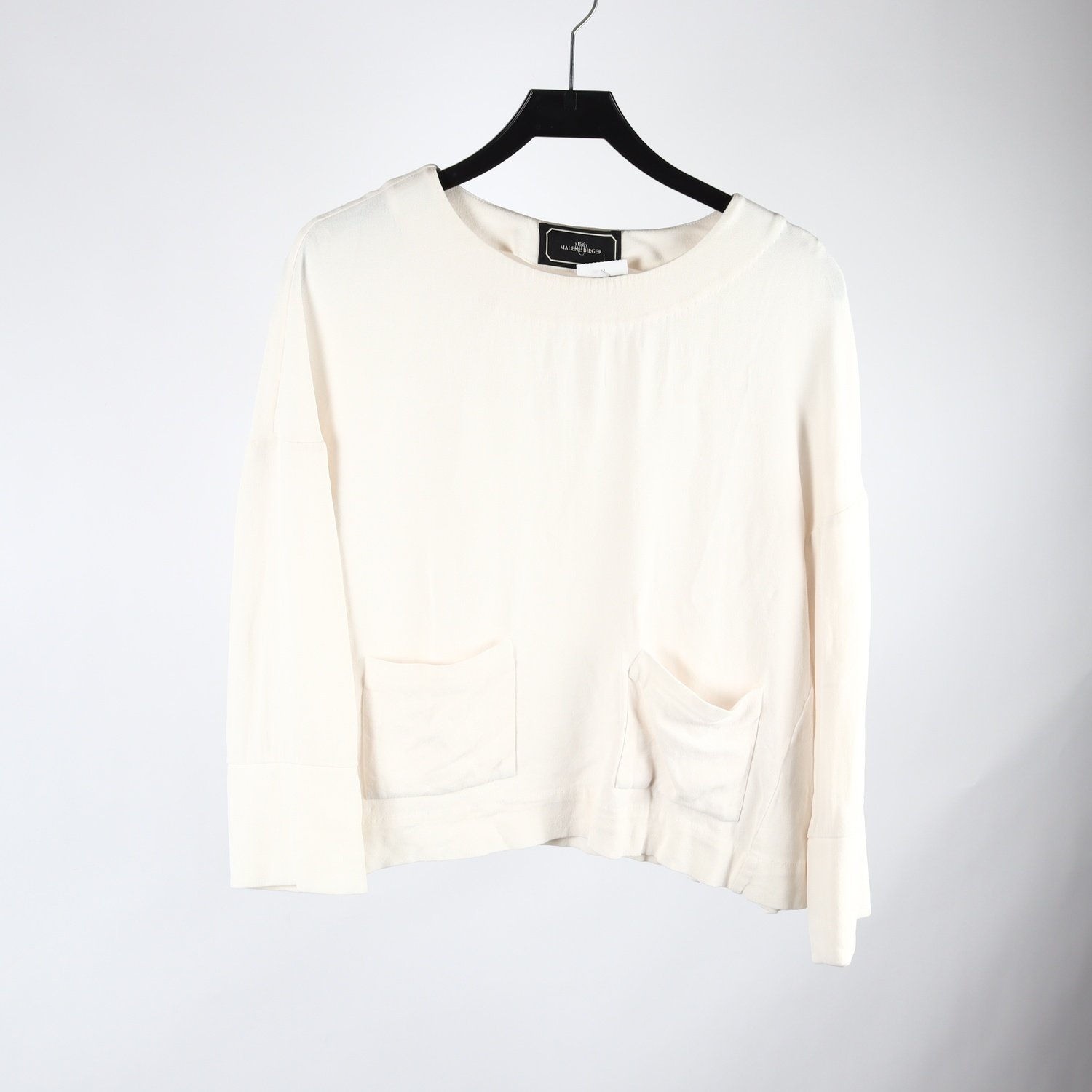 Blus, By Malene Birger, vit, stl. 38