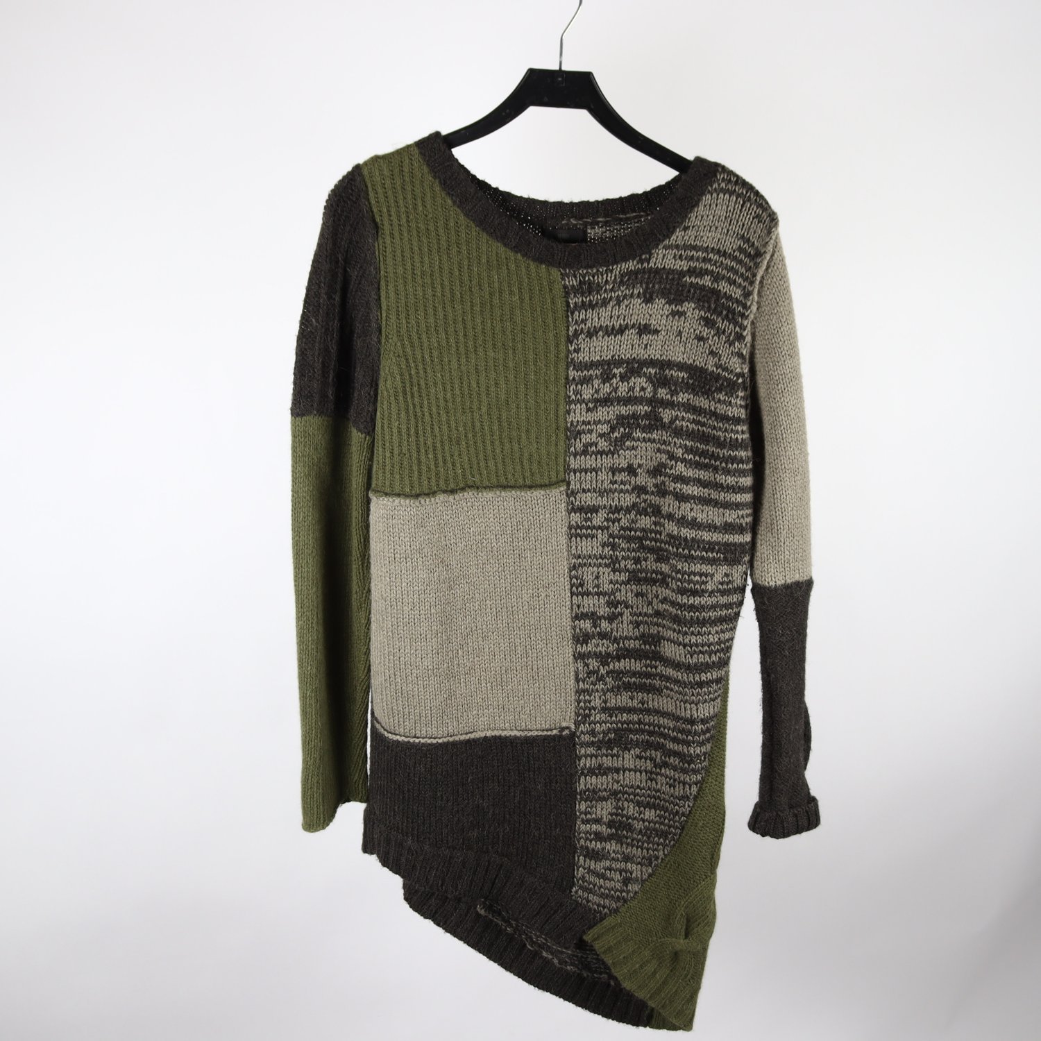 Klänning, Tiger of Sweden, grön, grå, ull, angora, alpaca, stl. M