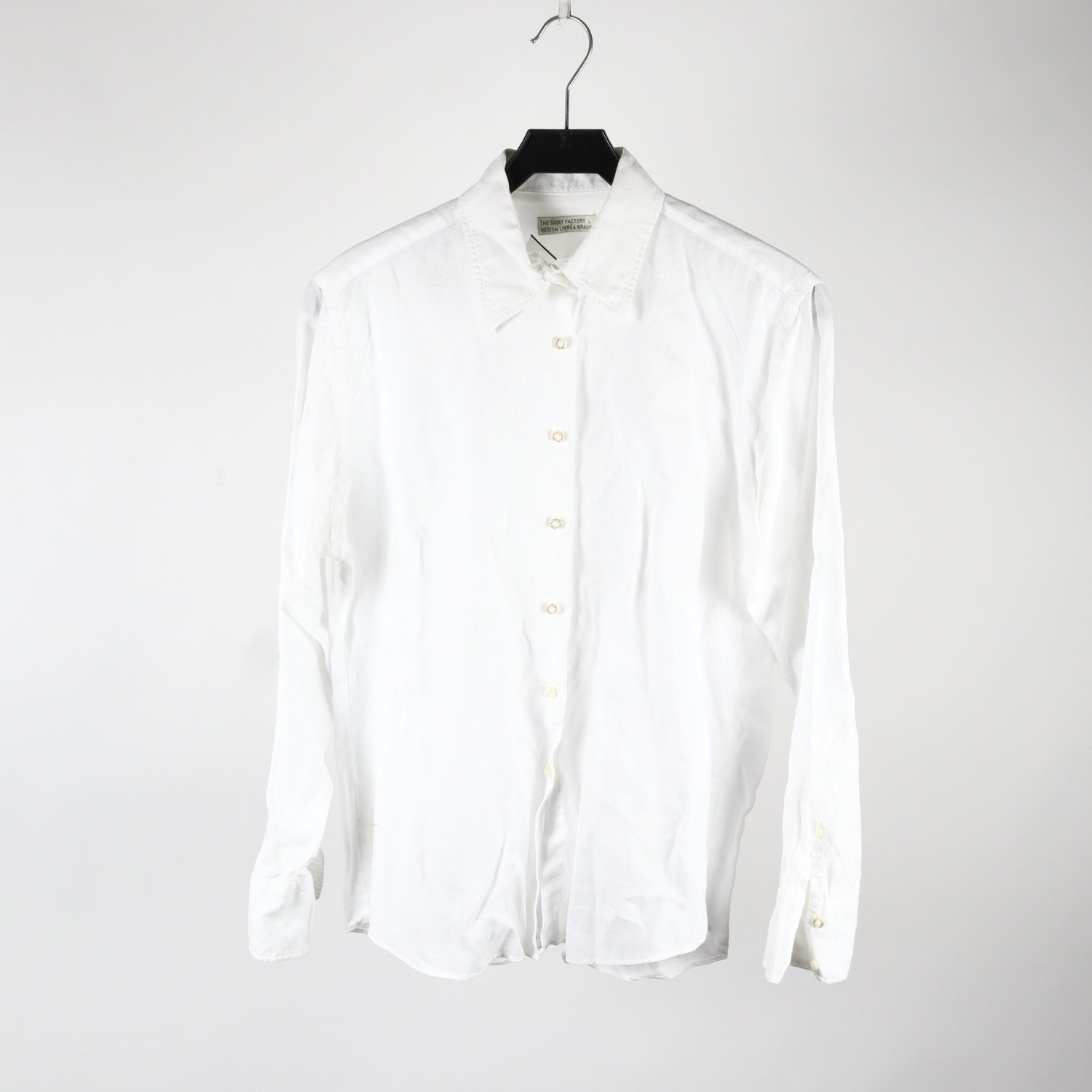 Blus, The Shirt Factory, vit, stl. L