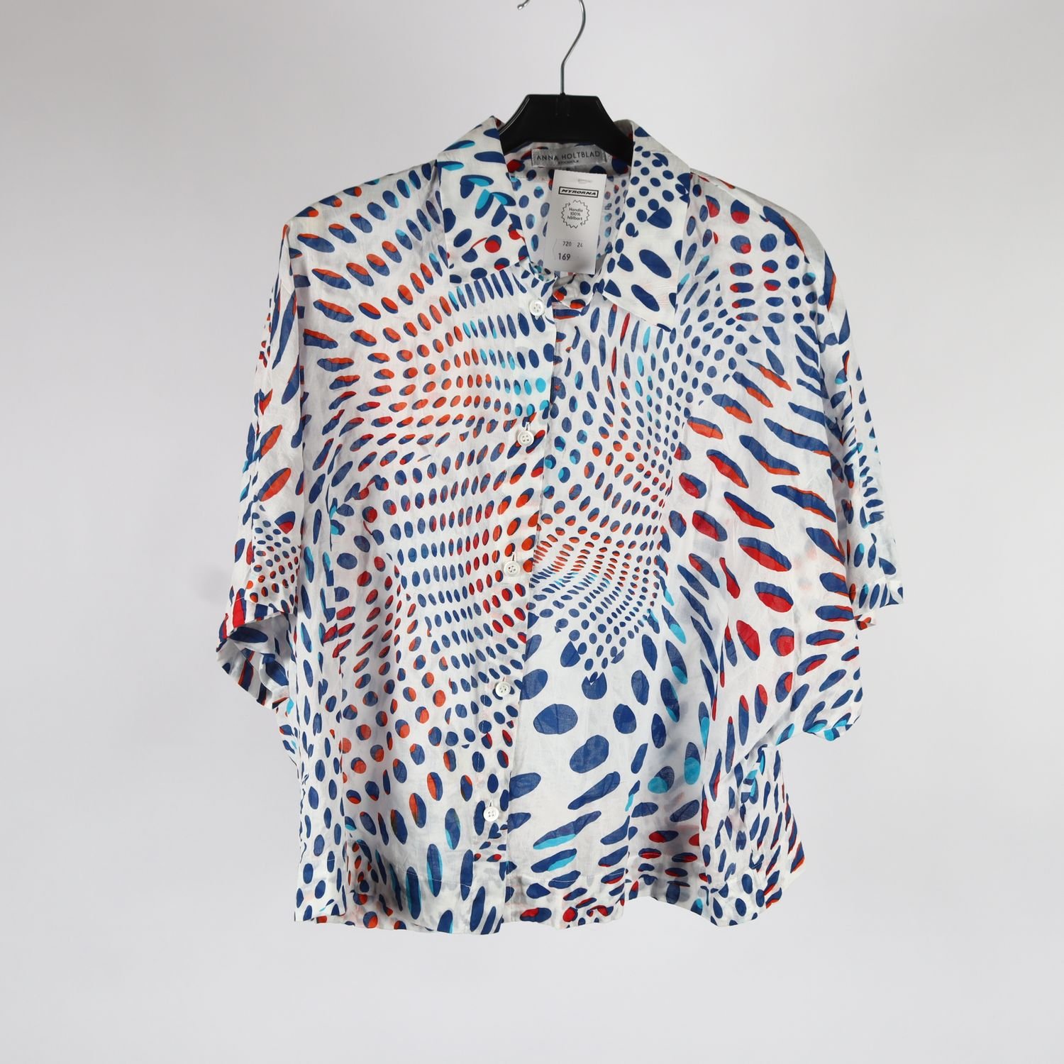 Blus, Anna Holtblad, mönstrad, stl. S