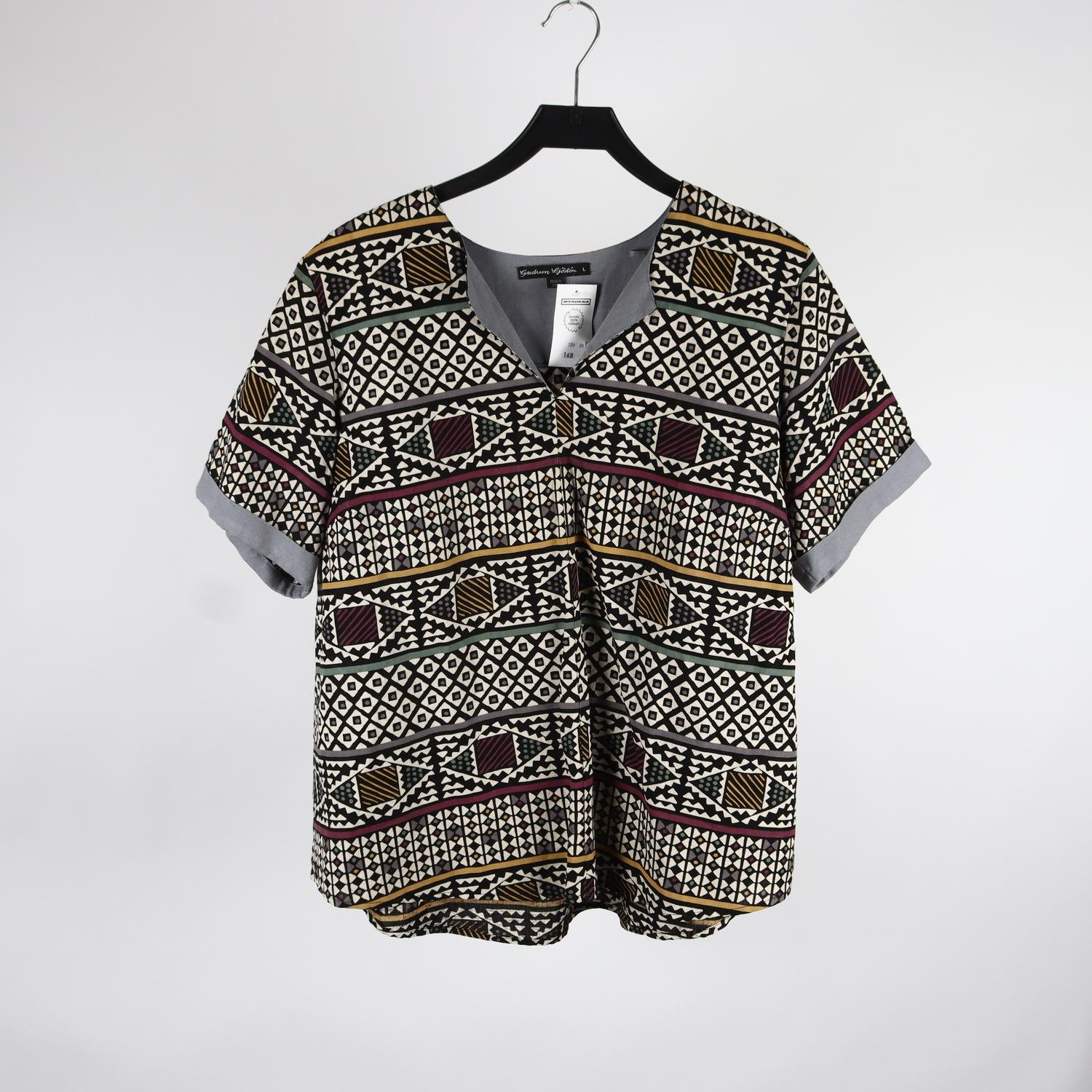 Blus, Gudrun Sjödèn, mönstrad, stl. L