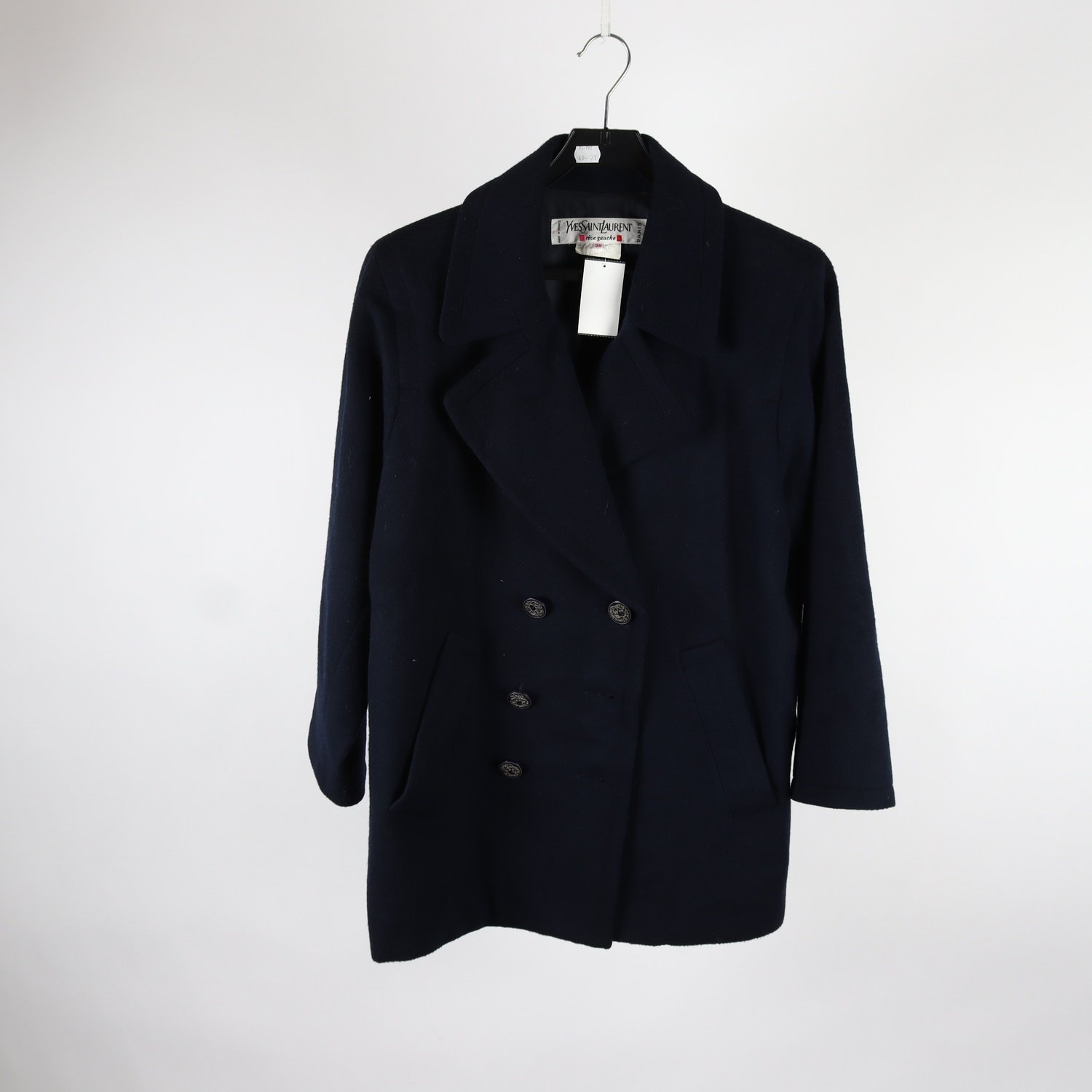 Jacka, vintage, Yves Saint Laurent, blå, stl. 38