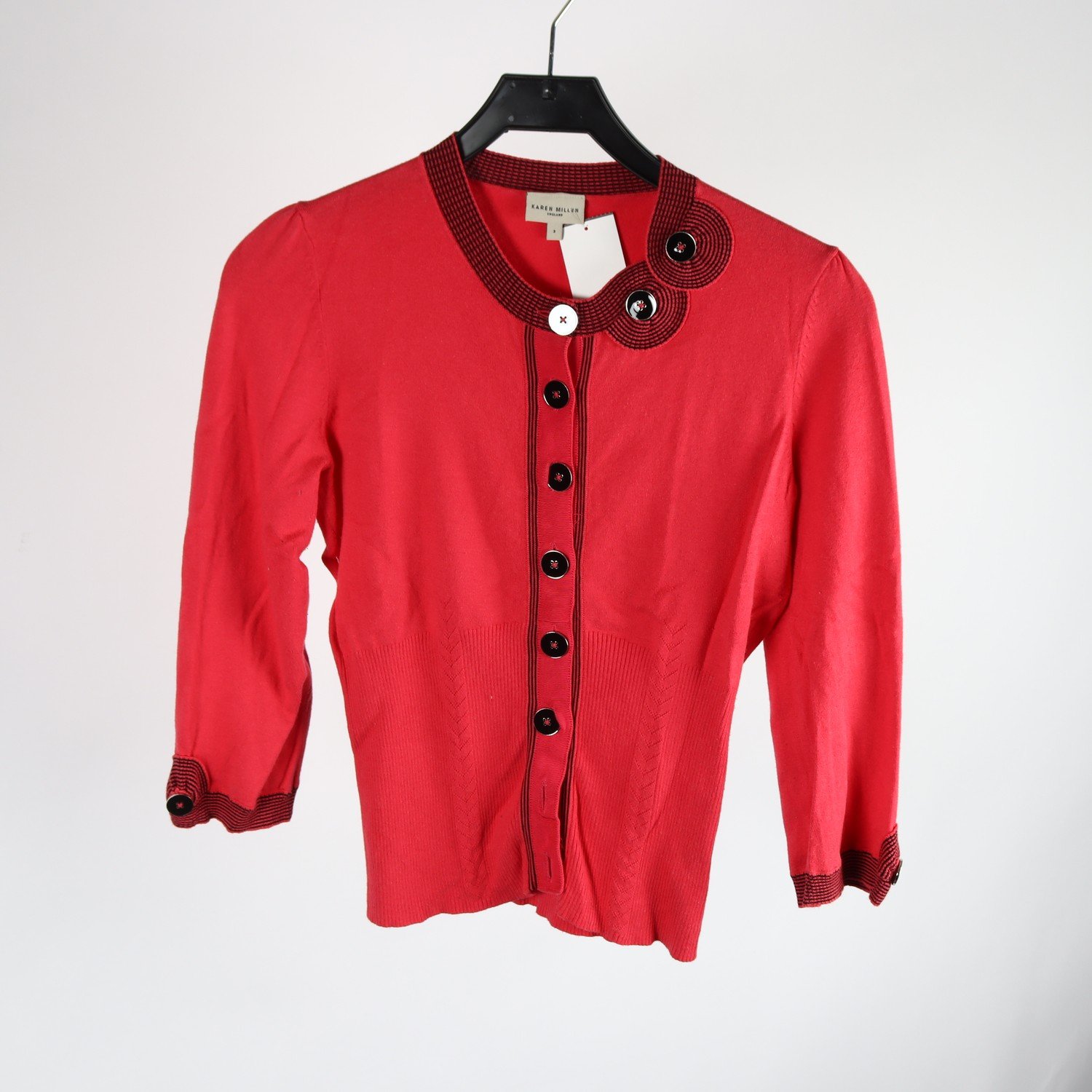 Kofta, Karen Millen, röd, stl. 3 (XXS/XS)