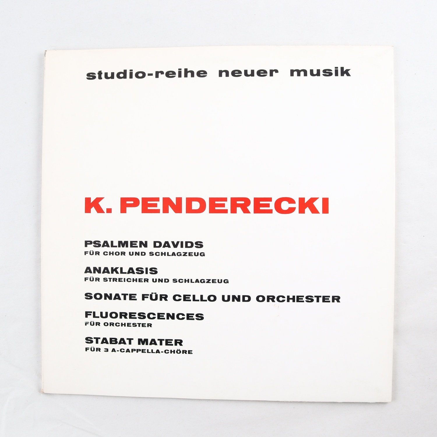 LP K. Penderecki, Psalmen Davids mm