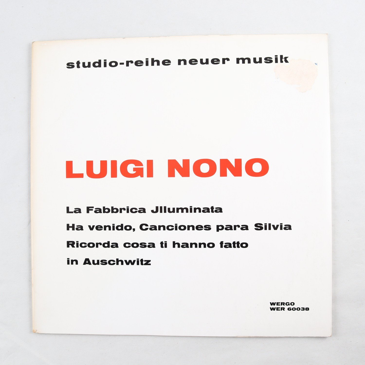 LP Luigi Nono, La Fabbrica Illuminata