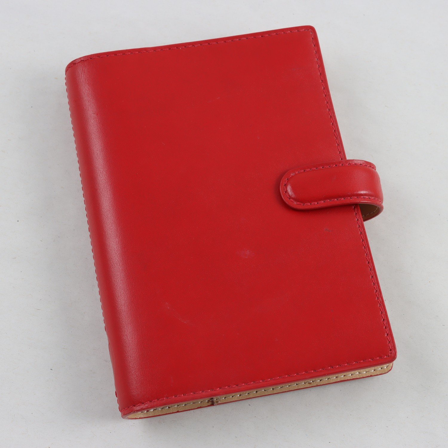Filofax, skinn, Pocket Dorset, röd