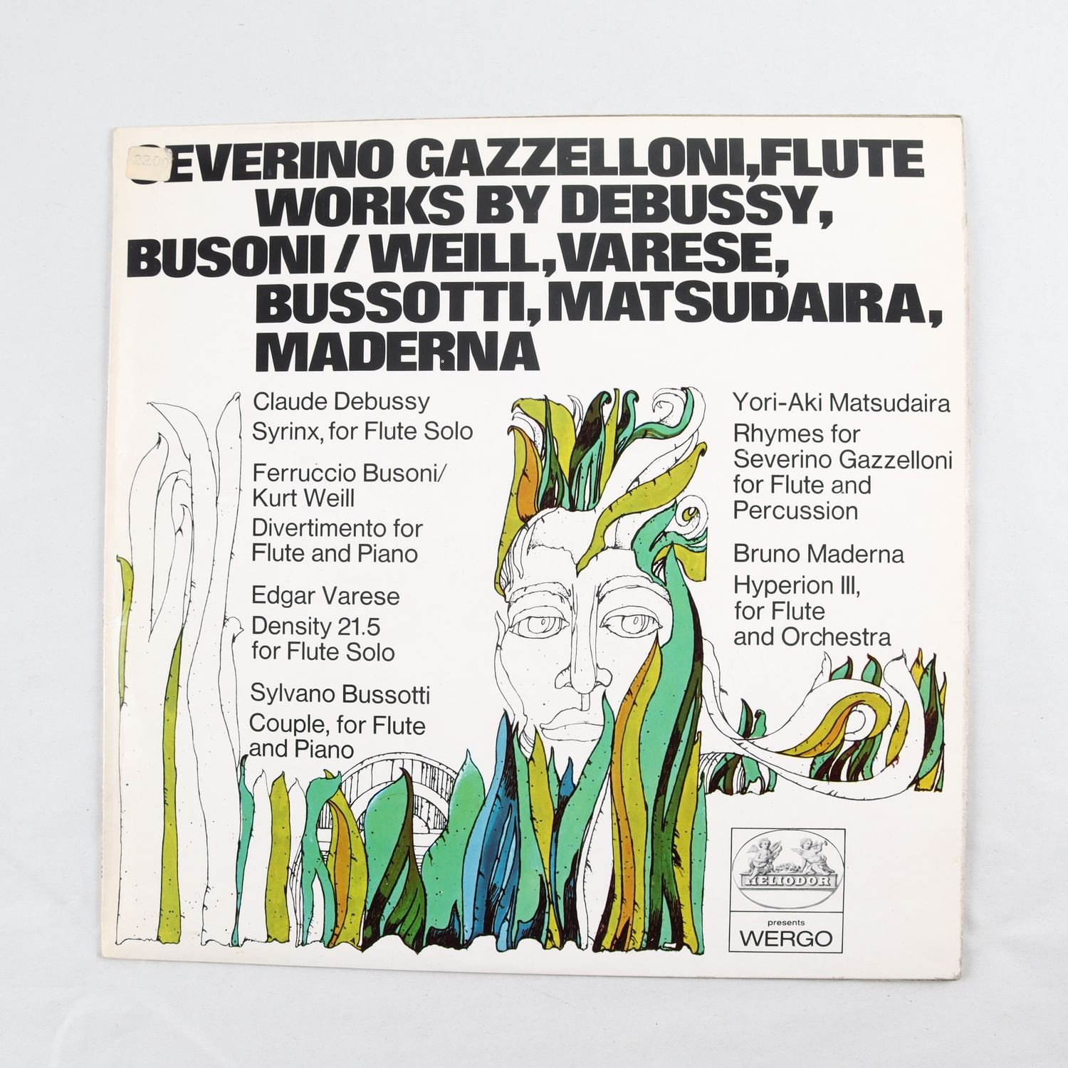 LP Helidor Presents Wergo modern klassisk musik, 2 titlar