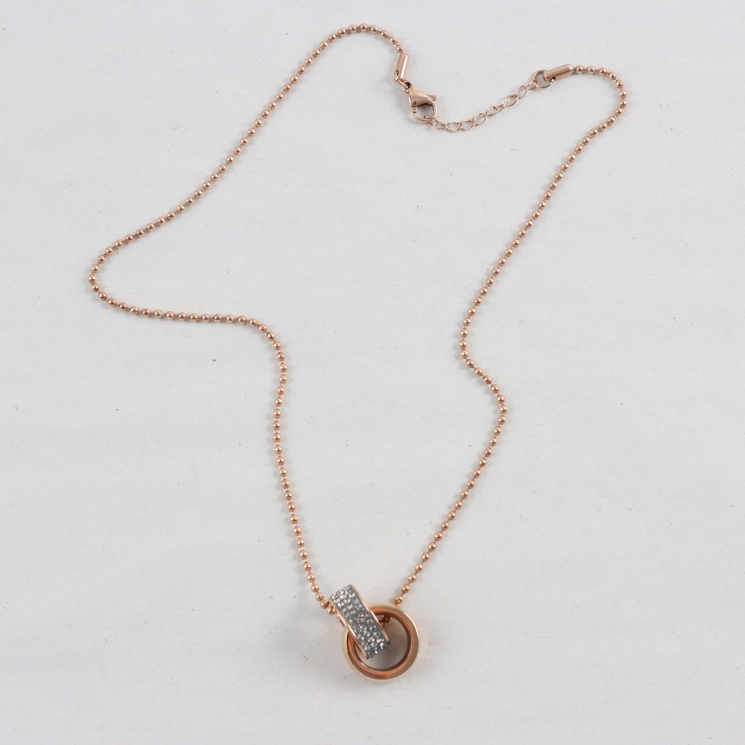 Halsband, stål, stenar, Edblad