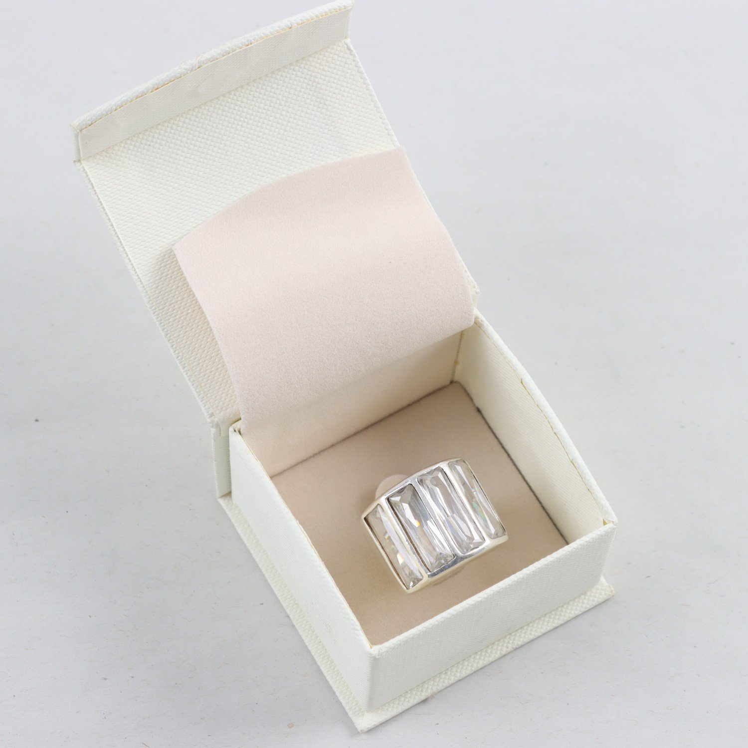 Ring, silver 925, stenar, brv: 14,1g