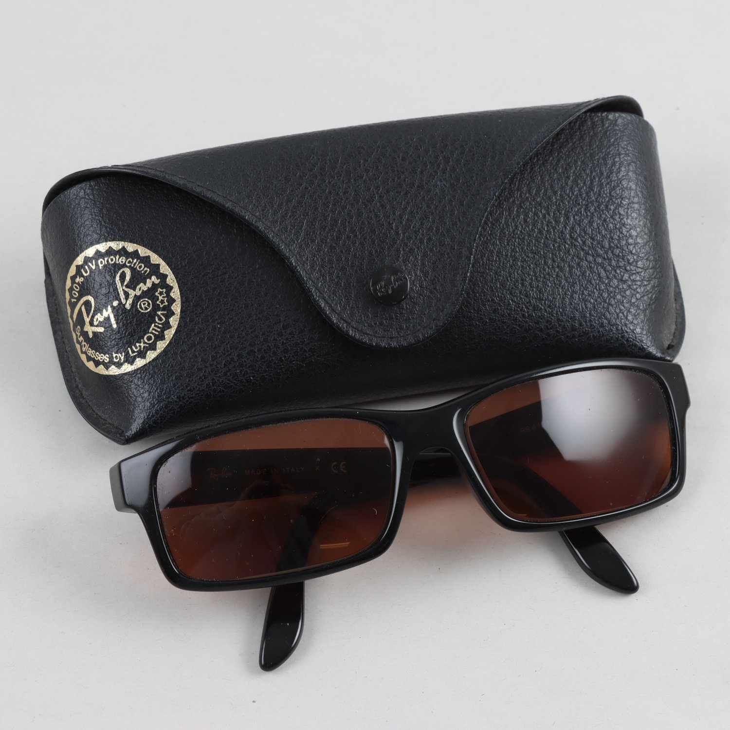 Solglasögon, glasögonbågar, acetat, Ray Ban, svarta
