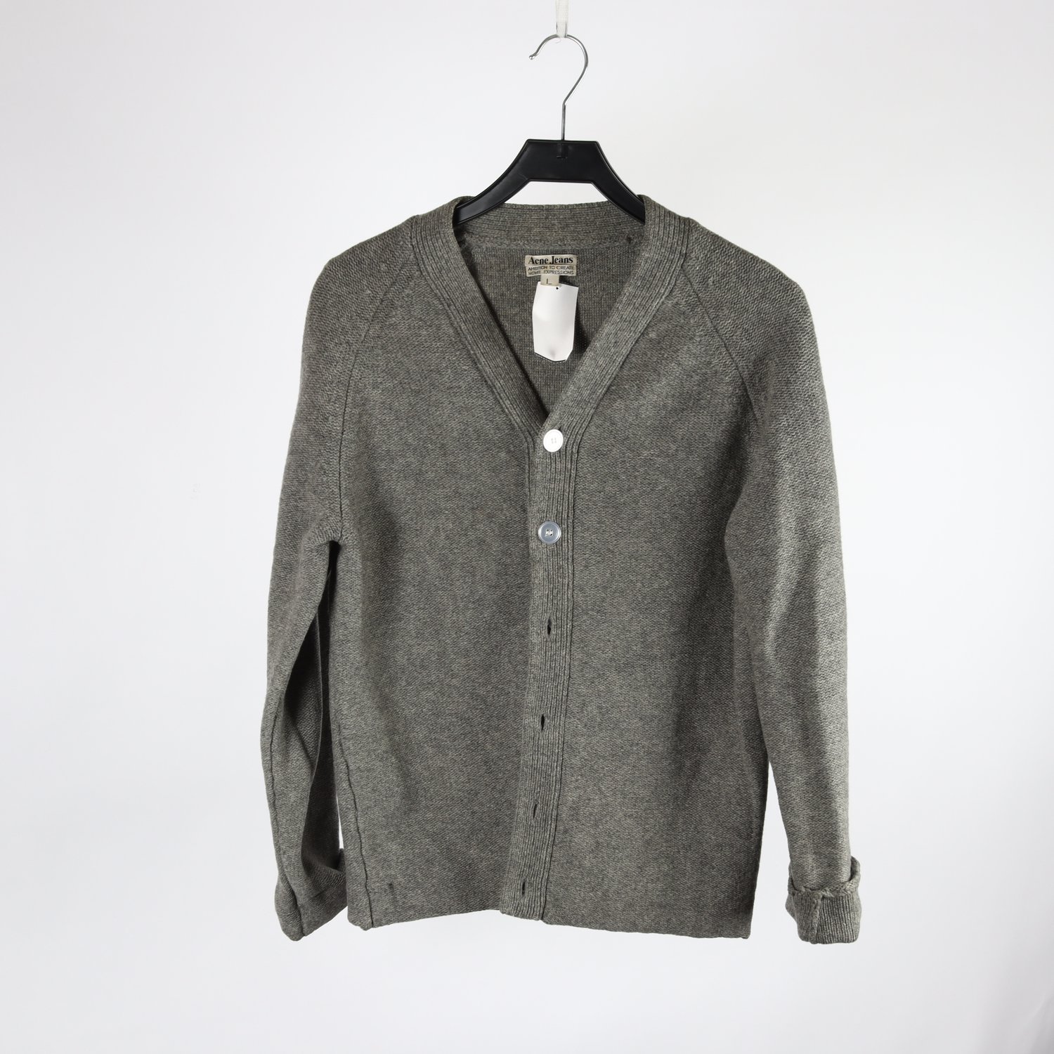 Kofta, Acne Studio, grå, lammull, stl. L