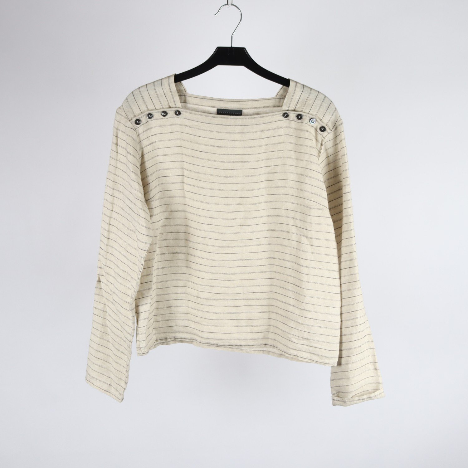 Blus, Nygårdsanna, beige, lin, stl. XS