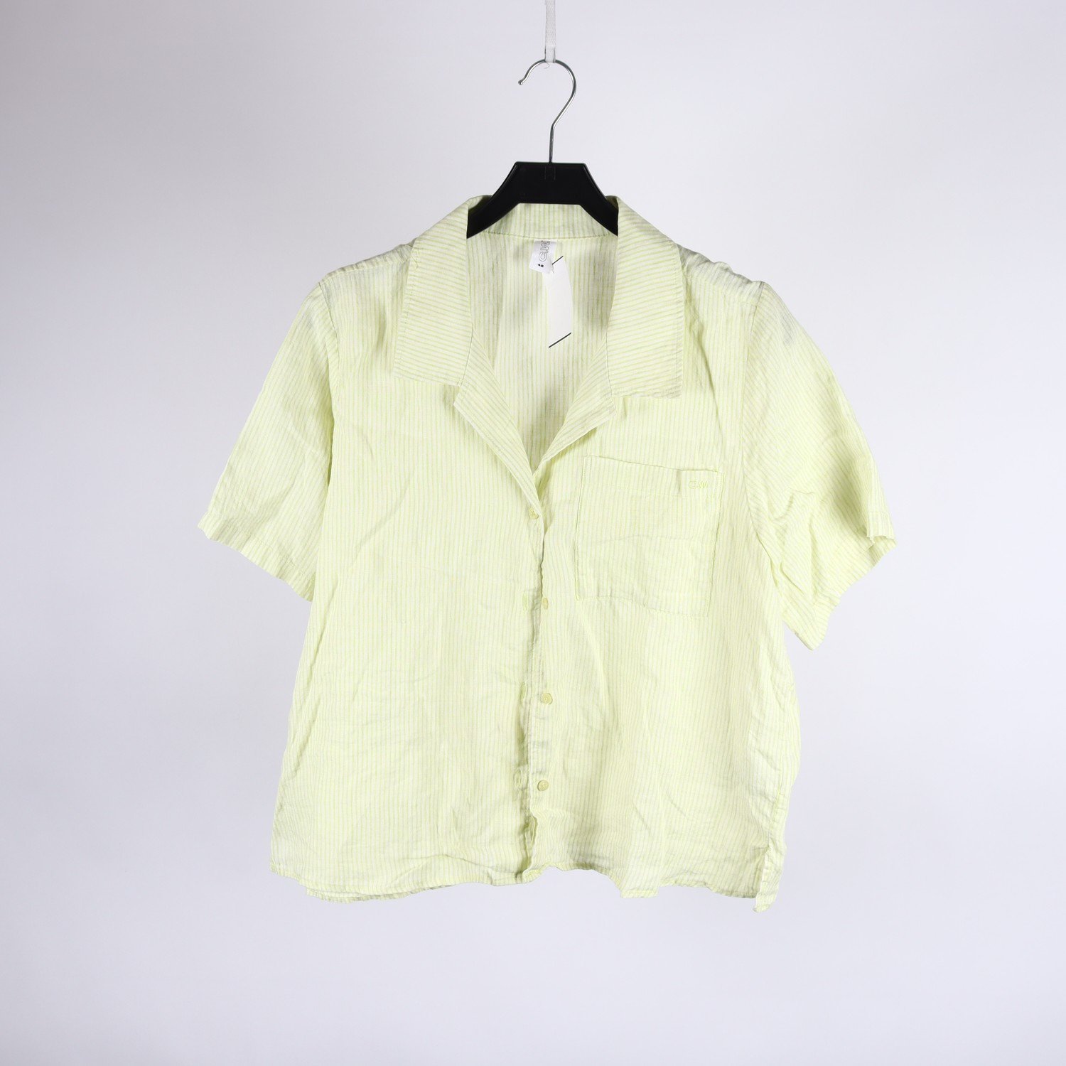 Blus, Carin Wester, randig, grön, lin, stl. 42
