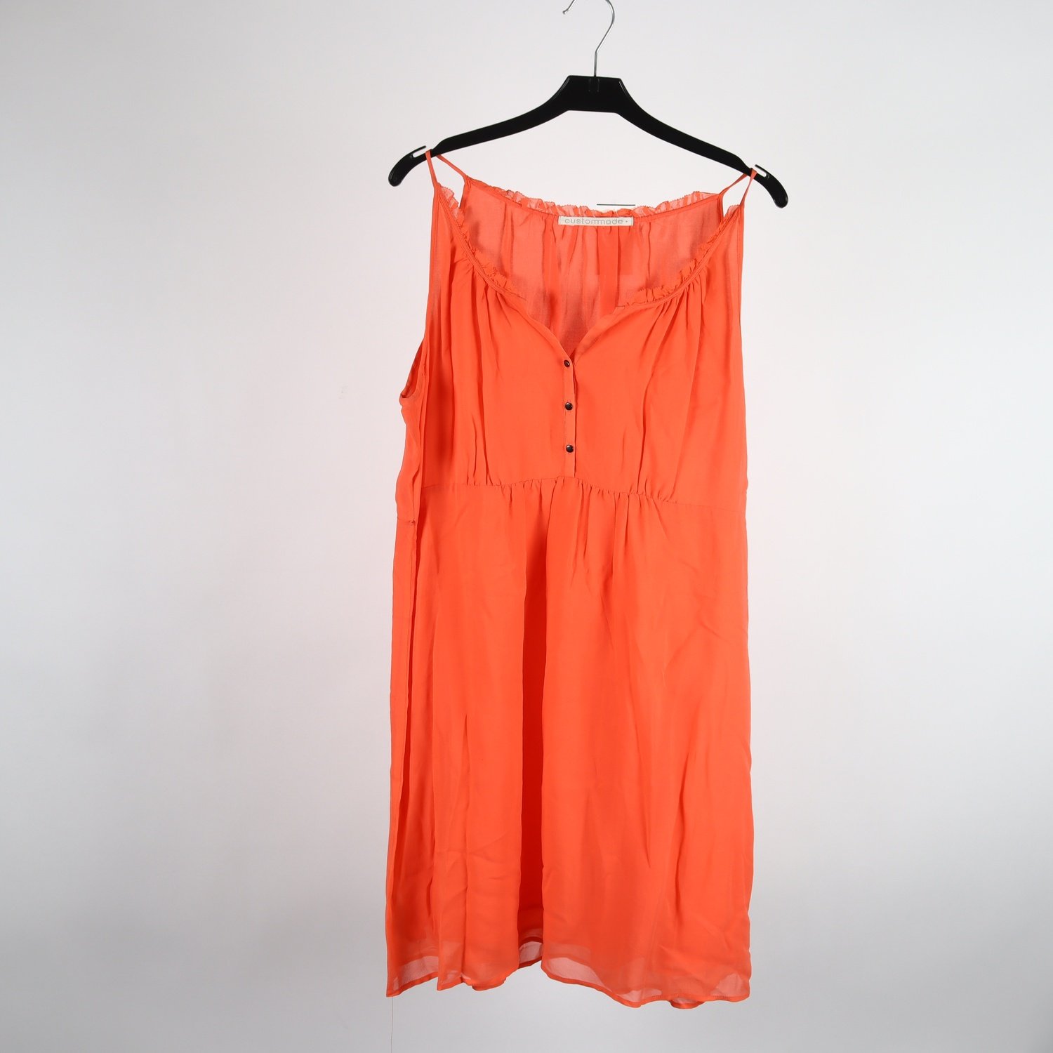Klänning, Custommade, orange, silke, stl. 42