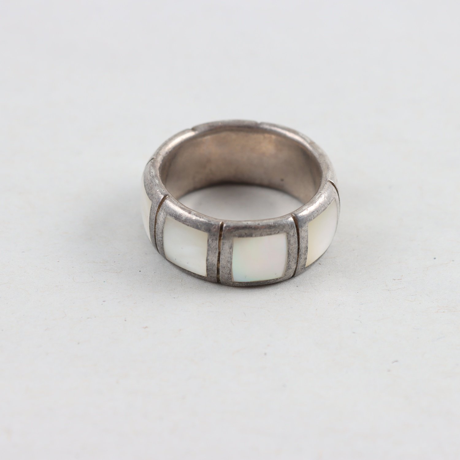 Ring, Silver, Pärlemo, Brv: 10,4g
