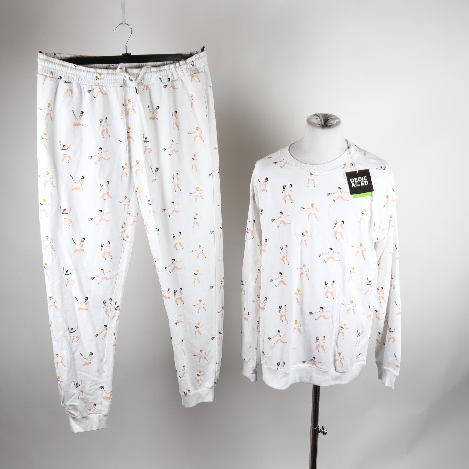 2-Delat, Dedicated, byxor, tröja, vit, stl. XL/XXL