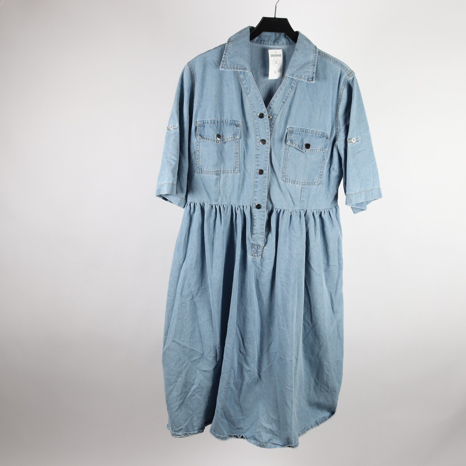 Klänning, Okänd, blå, jeans, stl. XL