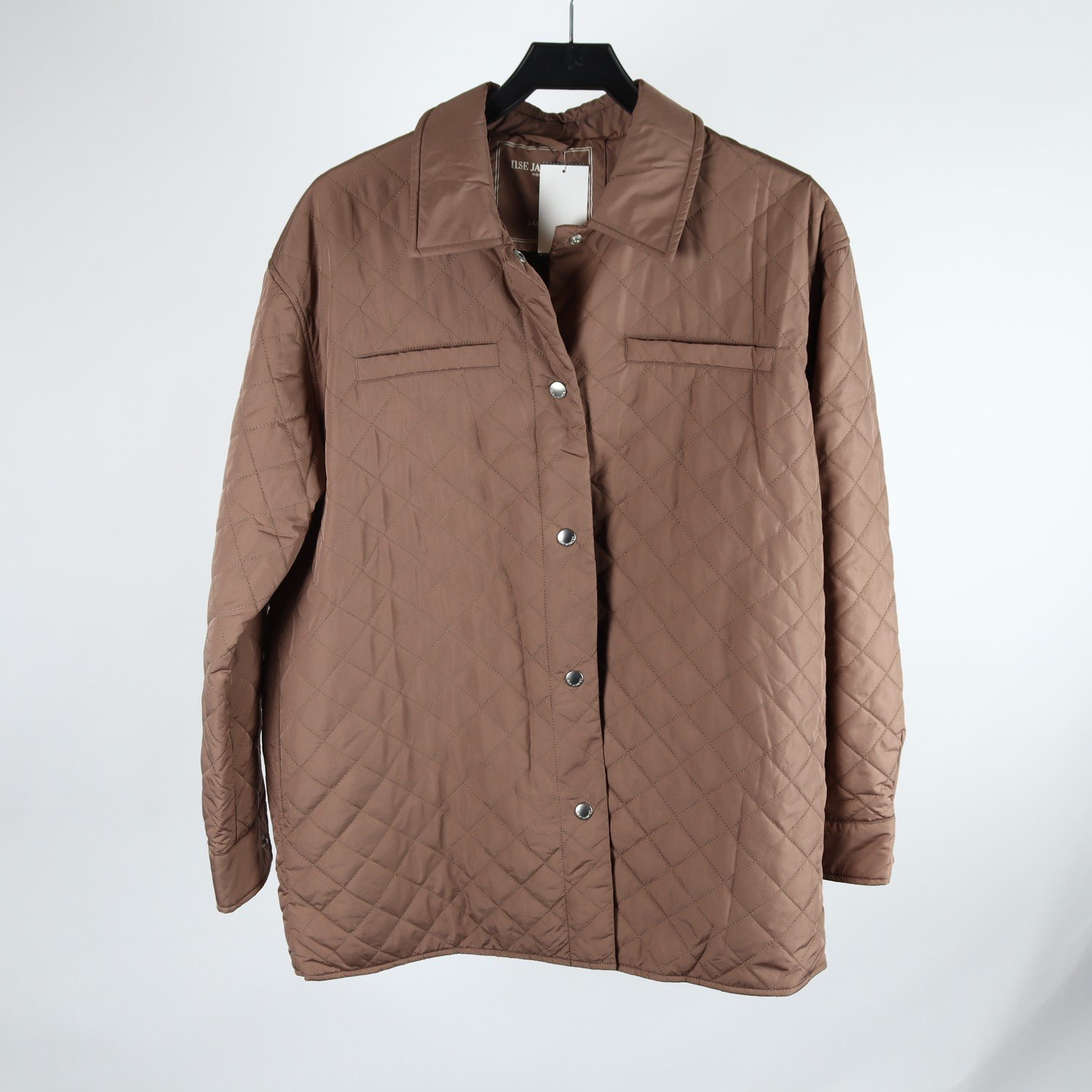 Jacka, Ilse Jacobsen, brun, quiltad, stl. 38