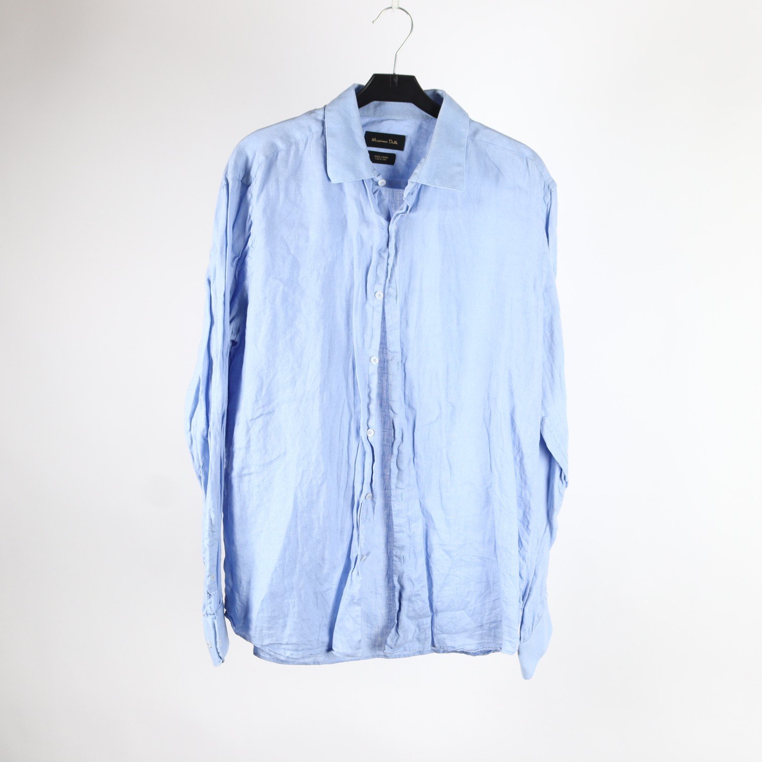 Skjorta, Massimo Dutti, blå, lin, stl. L