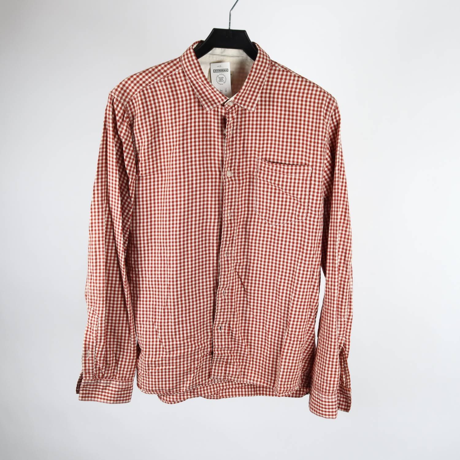 Skjorta, Nudie Jeans, rutig, röd, stl, L