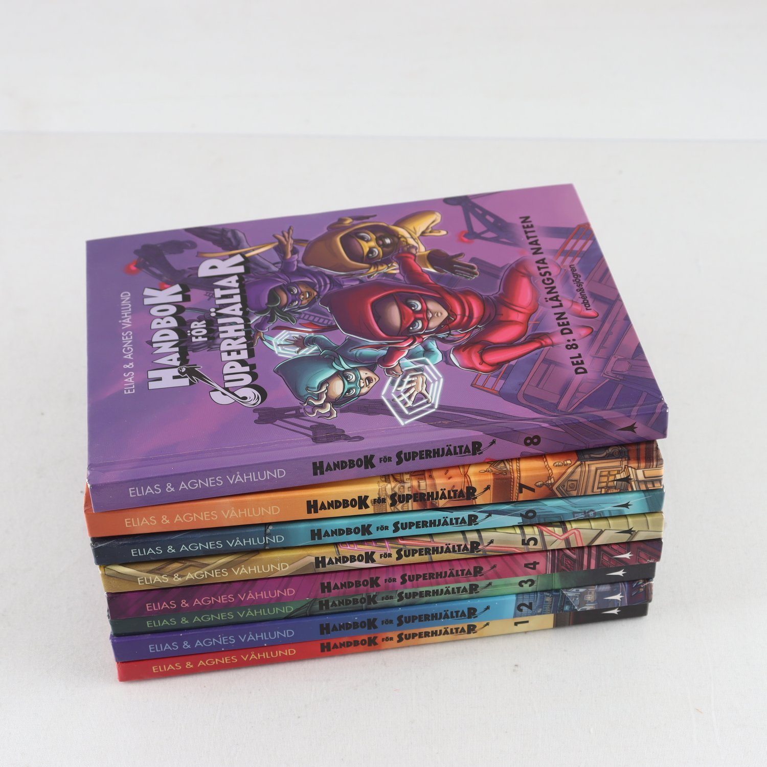Handbok för superhjältar, Elias & Agnes Våhlund, Vol. 1-8