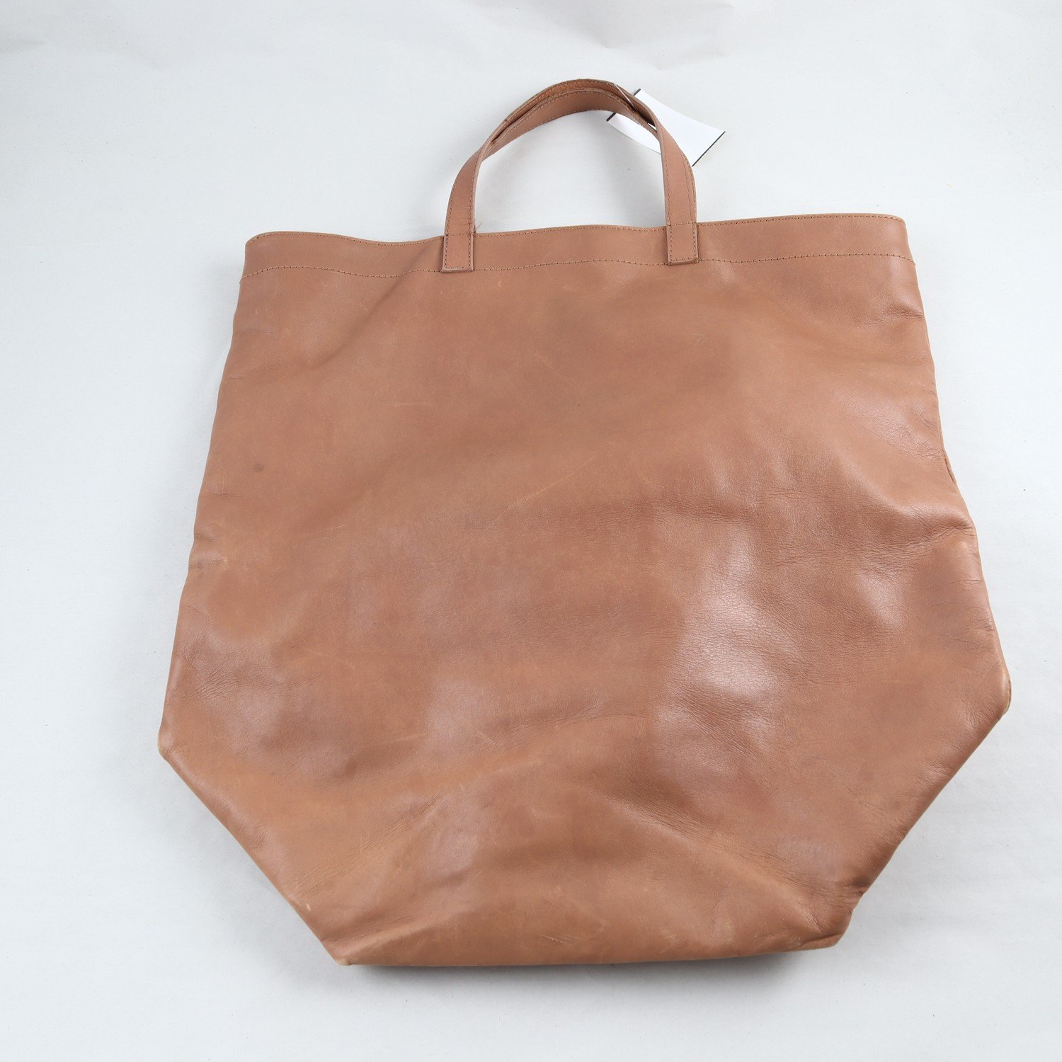 Handväska, skinn, Maison martin Margiela x H&M, brunbeige