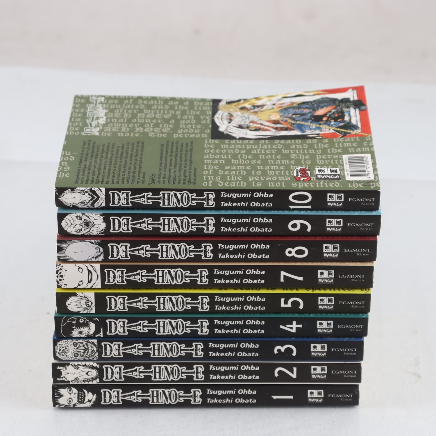 Deathnote, Tsugumi Ohba & Takeshi Obata, Vol. 1-5 & 7-10