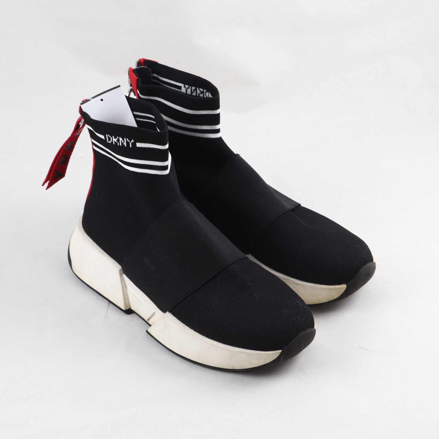 High top sneakers, DKNY, svart, stl. 39