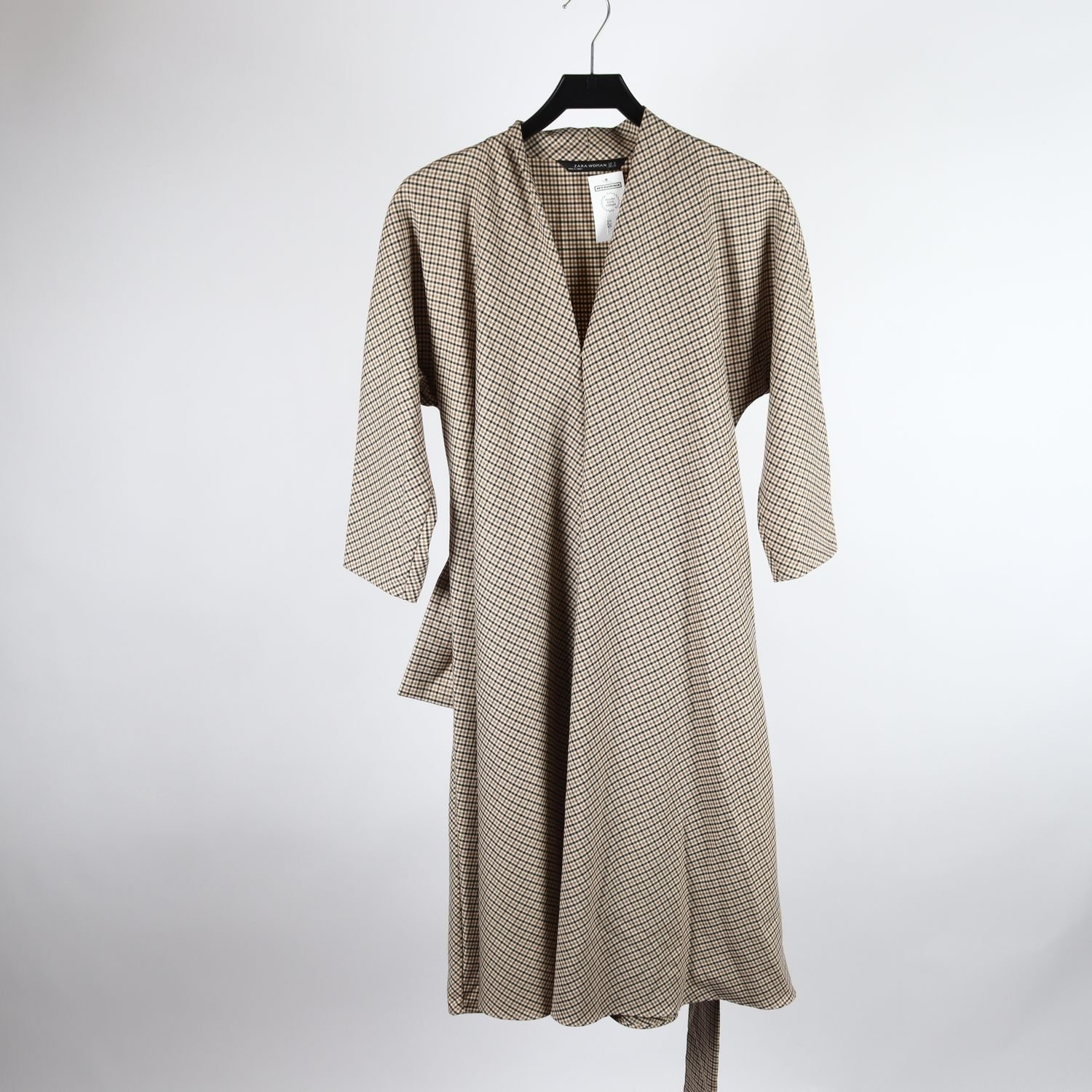 Klänning, Zara, beige, vit, stl. M
