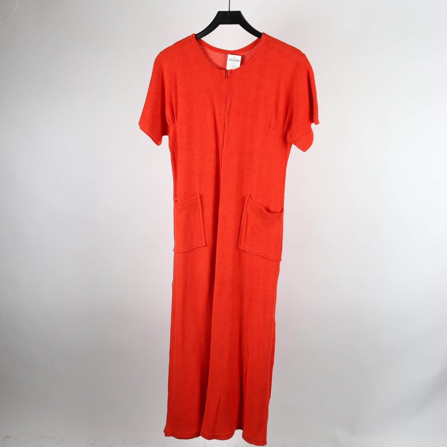 Klänning, Okänd, orange, frotté, retro, stl. ca. S/M