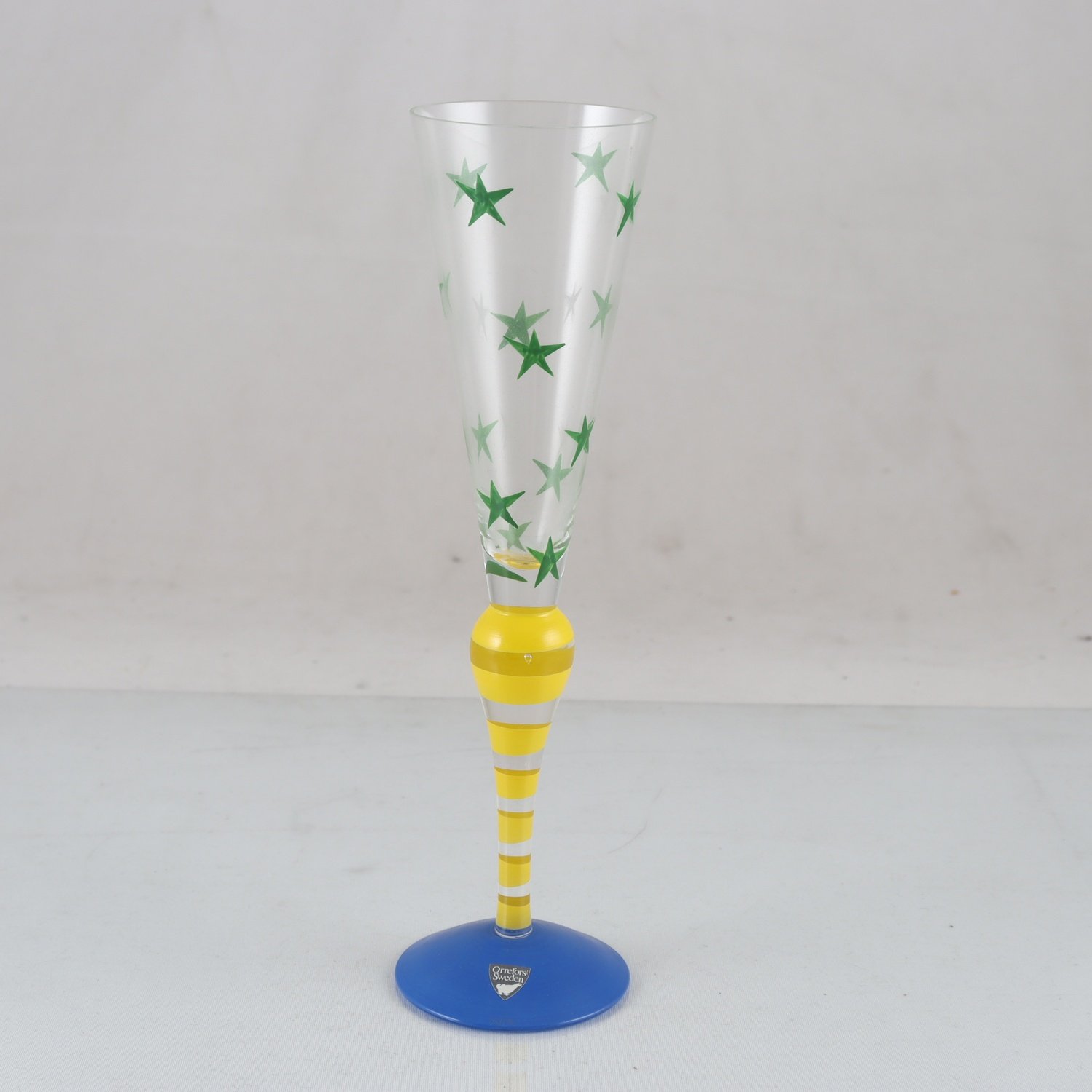 Champangeglas, Clown, Anne Nilsson, Orrefors. Samfraktas ej