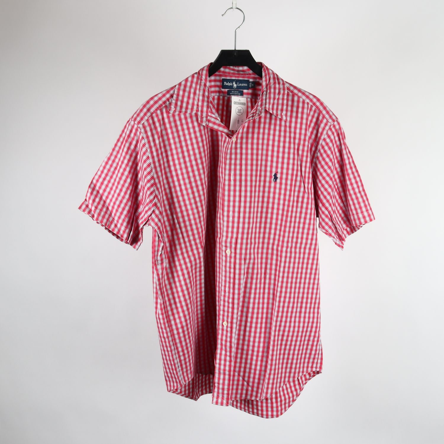Skjorta, Ralph Lauren, rutig, röd, stl. M
