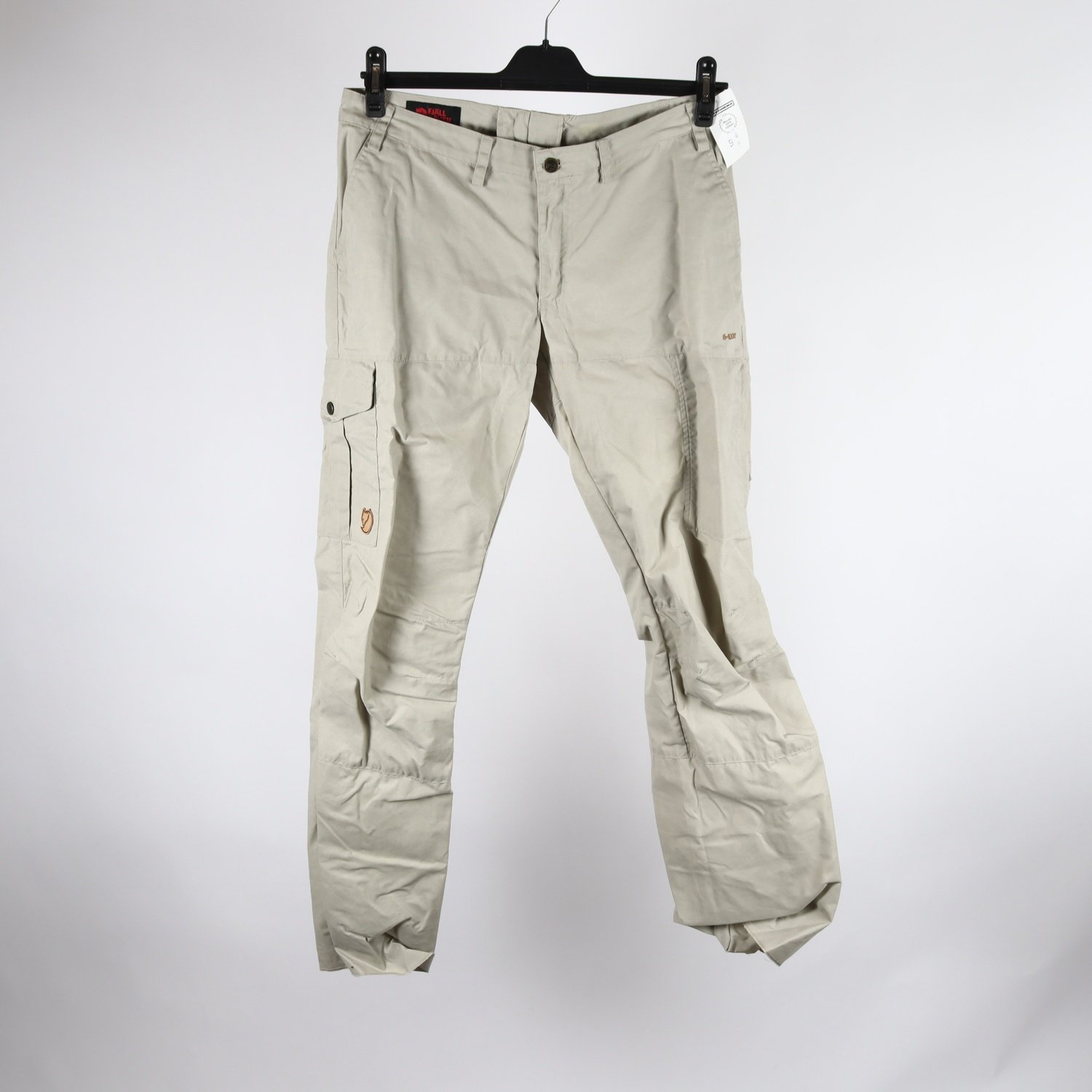 Friluftsbyxor, Fjällräven, G-1000 beige, grön, stl. 42
